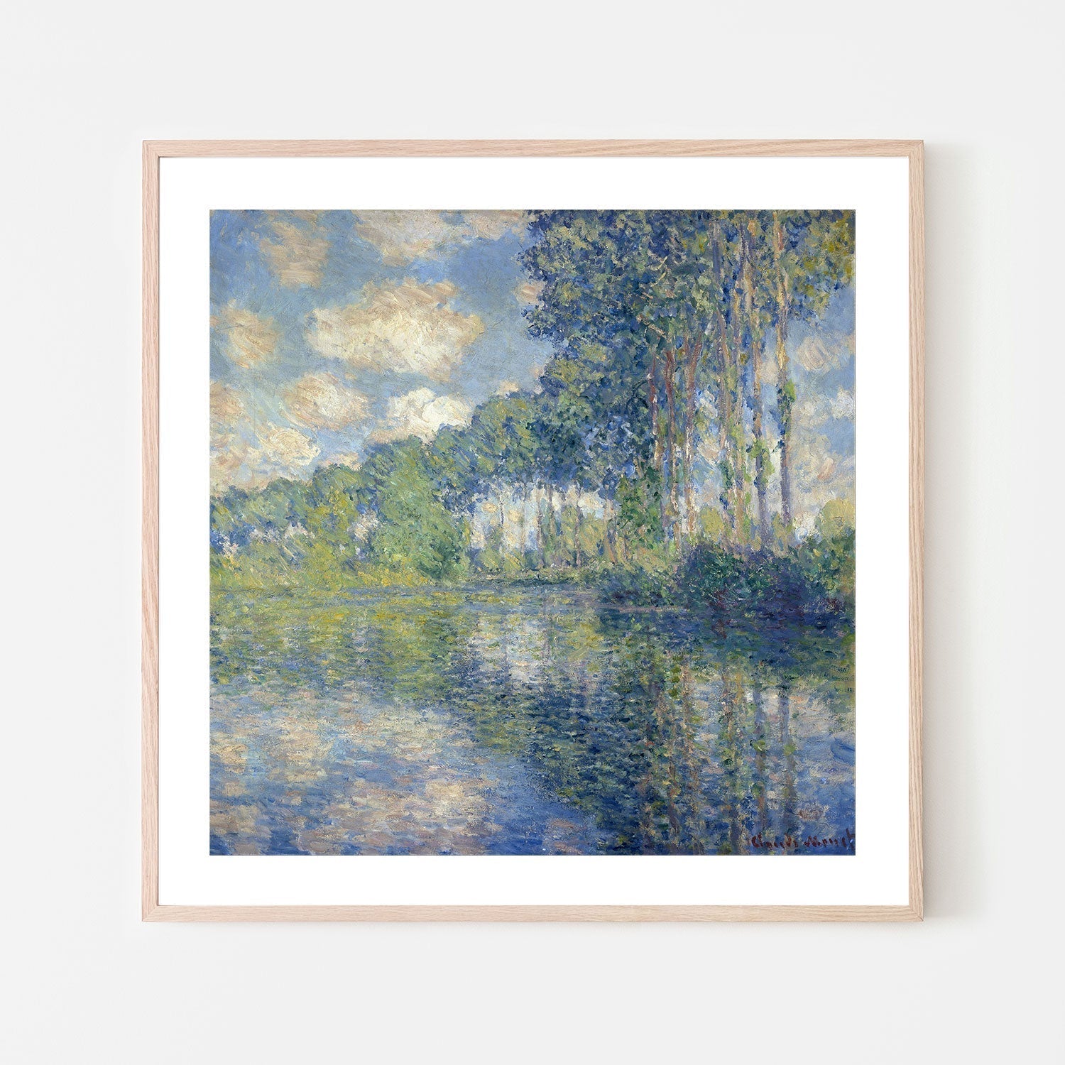wall-art-print-canvas-poster-framed-Poplars on the Epte 1891 , By Monet-by-Gioia Wall Art-Gioia Wall Art