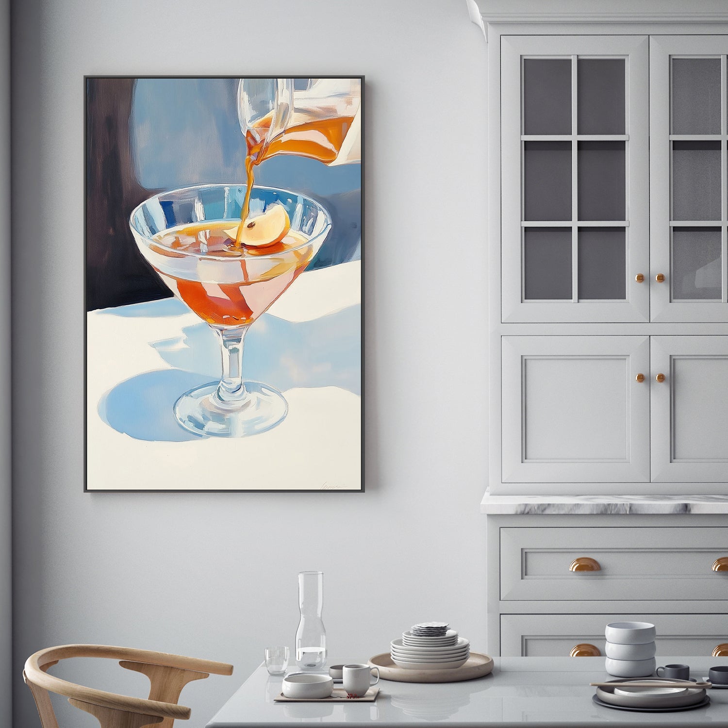 wall-art-print-canvas-poster-framed-Pouring Lemon Tea into a Glass , By Melloi Art Prints-2