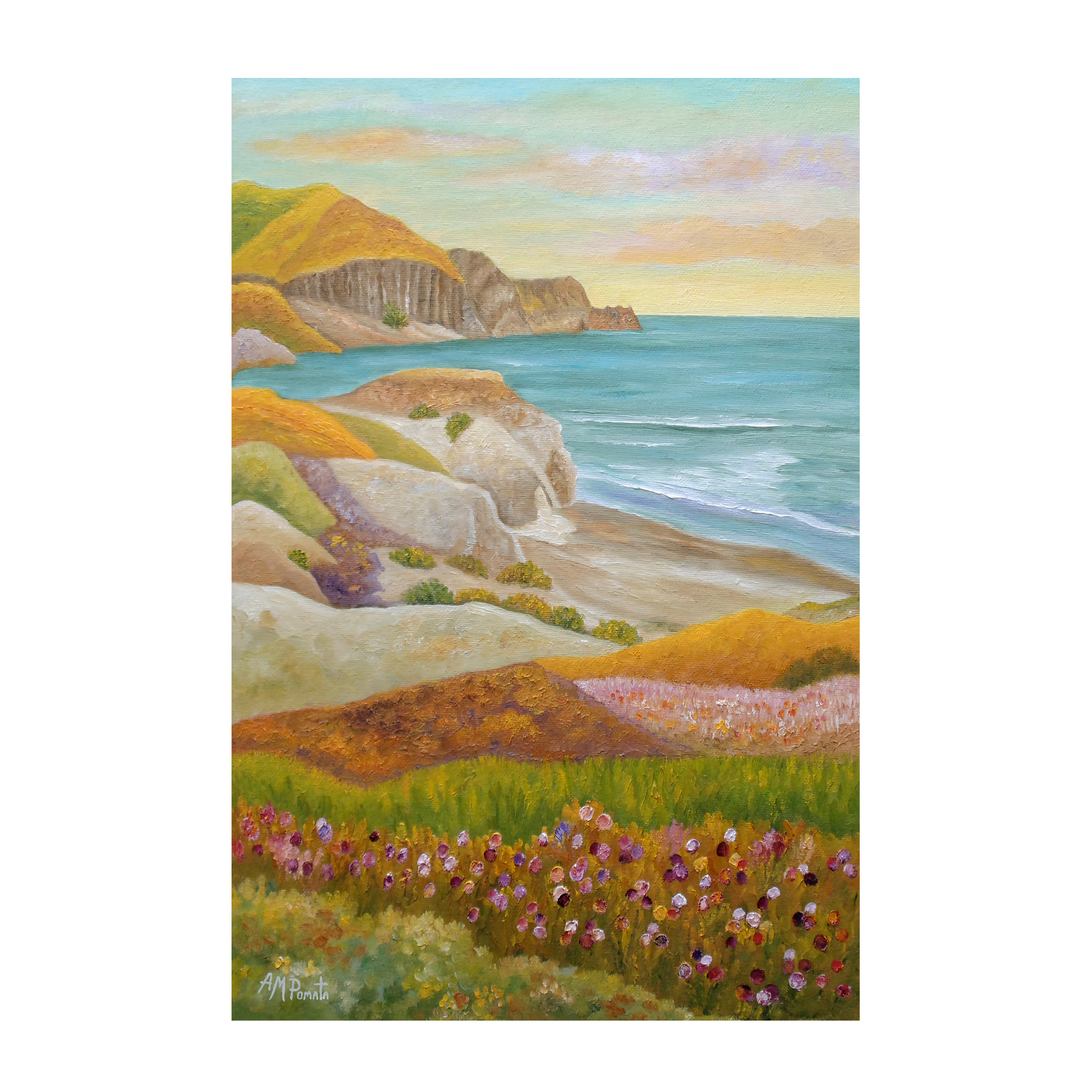 wall-art-print-canvas-poster-framed-Prairie By The Sea , By Angeles M. Pomata-1