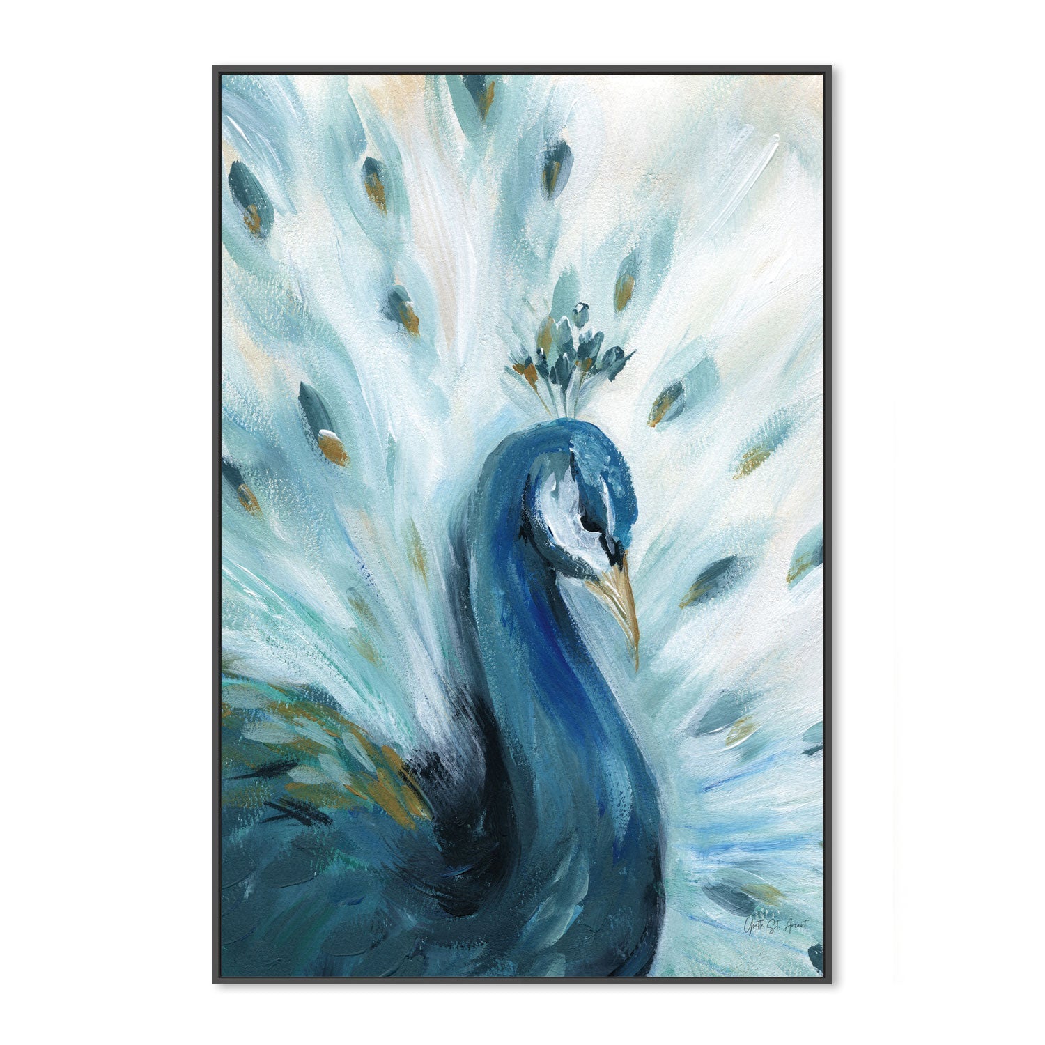wall-art-print-canvas-poster-framed-Pretty Peacocks, Style A , By Yvette St. Amant-3