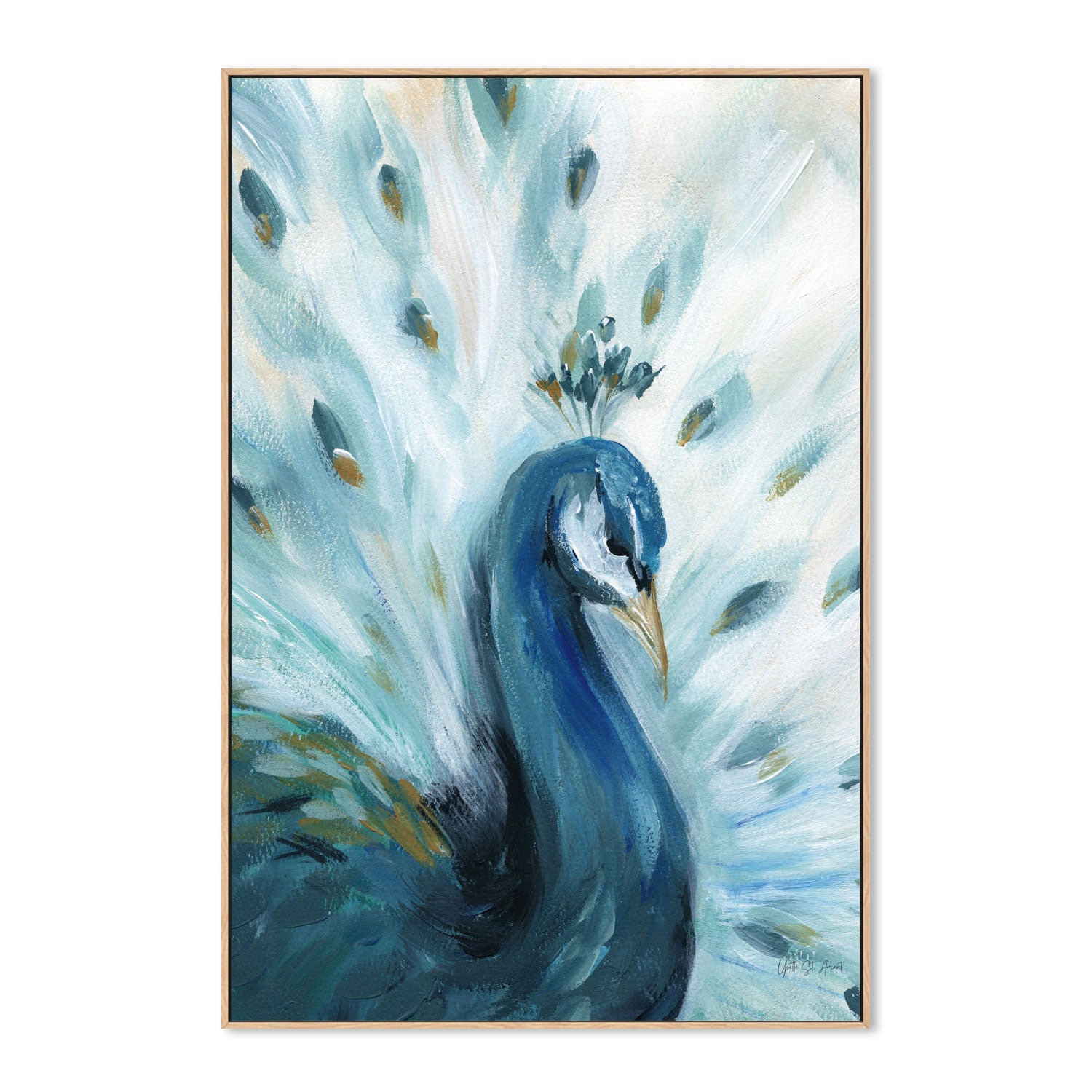 wall-art-print-canvas-poster-framed-Pretty Peacocks, Style A , By Yvette St. Amant-4