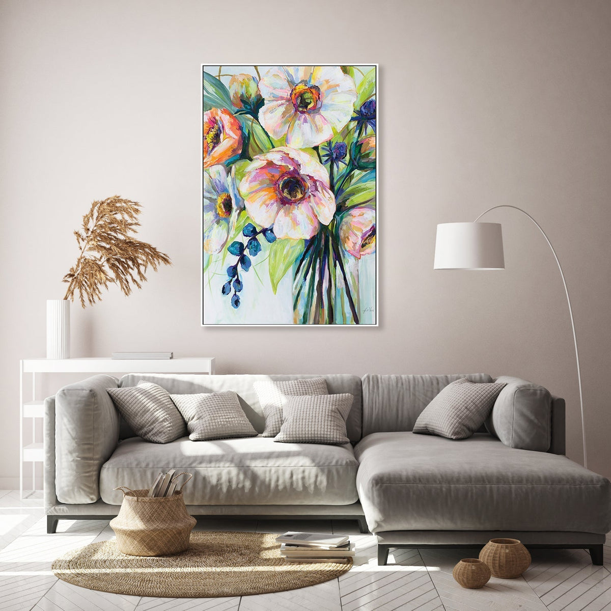wall-art-print-canvas-poster-framed-Pretty Poppies-by-Jeanette Vertentes-Gioia Wall Art