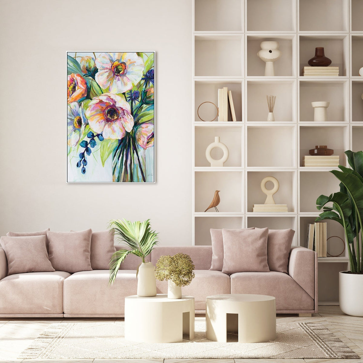 wall-art-print-canvas-poster-framed-Pretty Poppies-by-Jeanette Vertentes-Gioia Wall Art