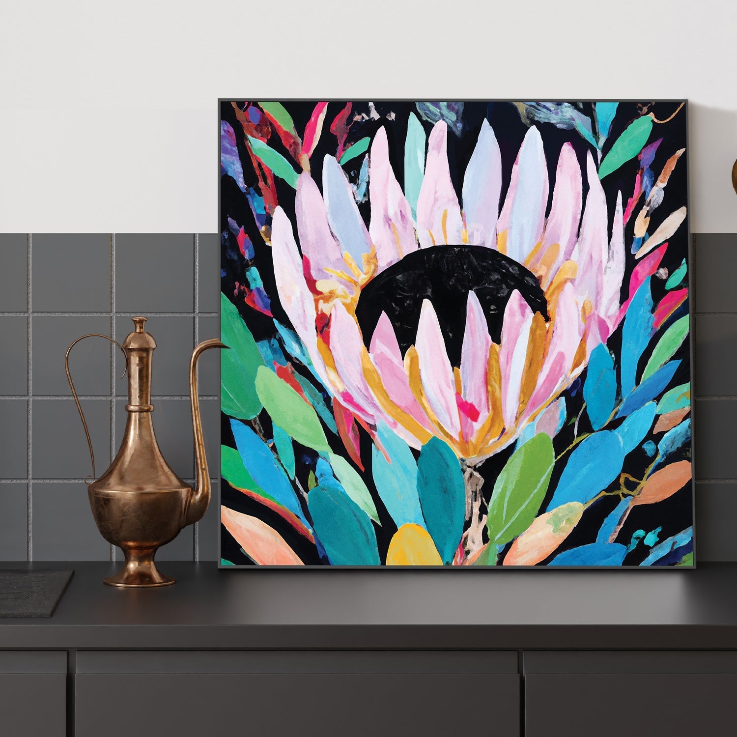 wall-art-print-canvas-poster-framed-Prism Protea , By Stacey Williams-2