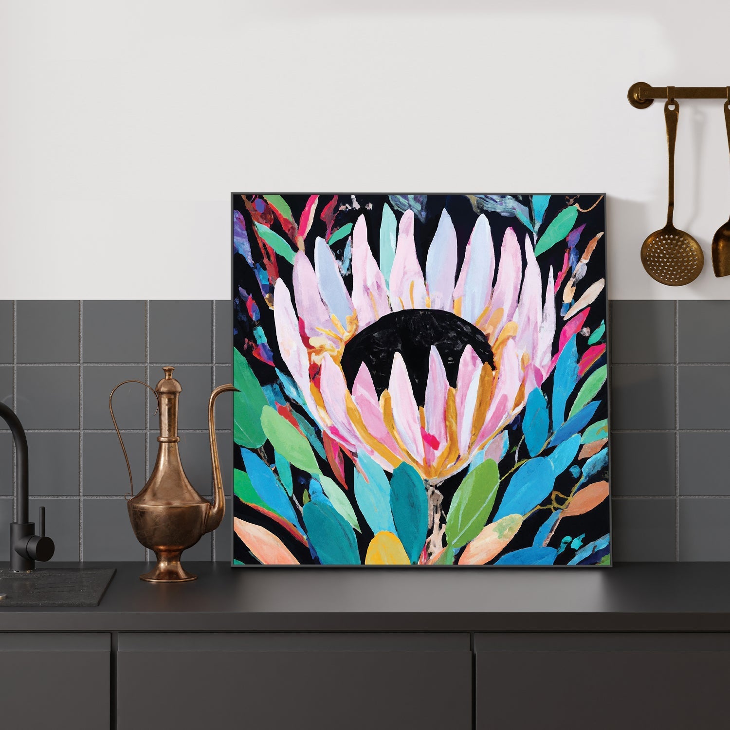 wall-art-print-canvas-poster-framed-Prism Protea , By Stacey Williams-7
