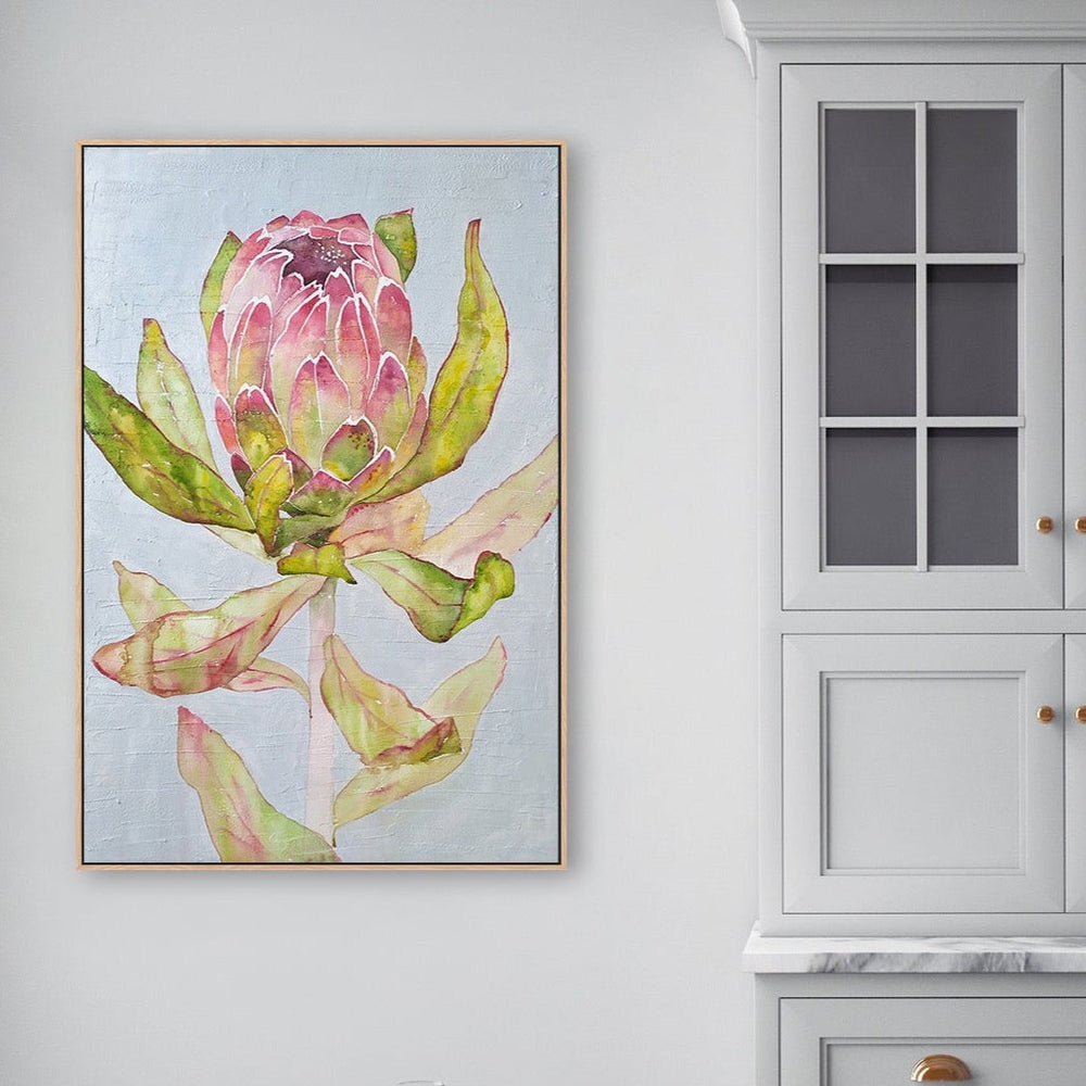 wall-art-print-canvas-poster-framed-Protea-by-Ekaterina Prisich-Gioia Wall Art