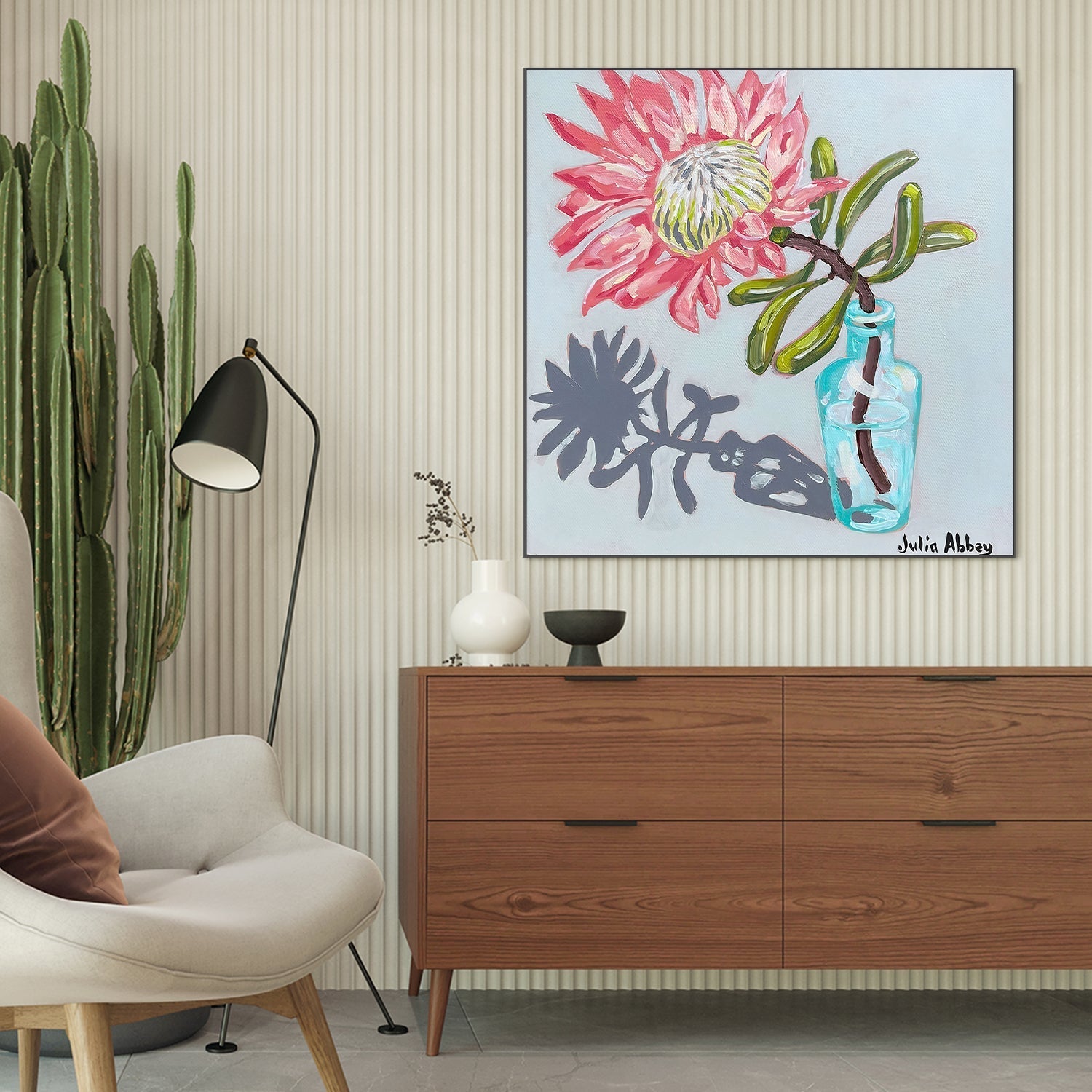 wall-art-print-canvas-poster-framed-Protea , By Julia Abbey-2