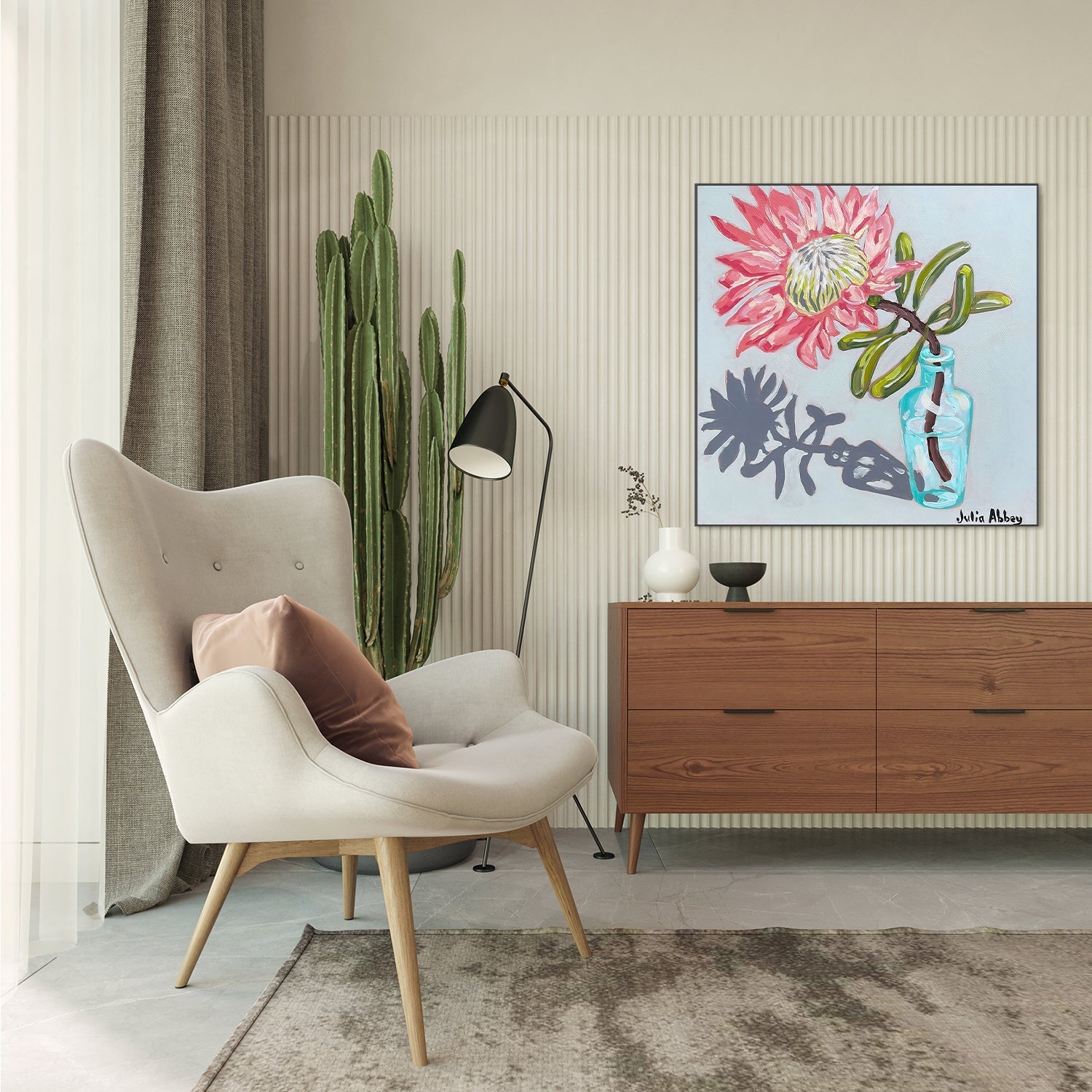 wall-art-print-canvas-poster-framed-Protea , By Julia Abbey-7