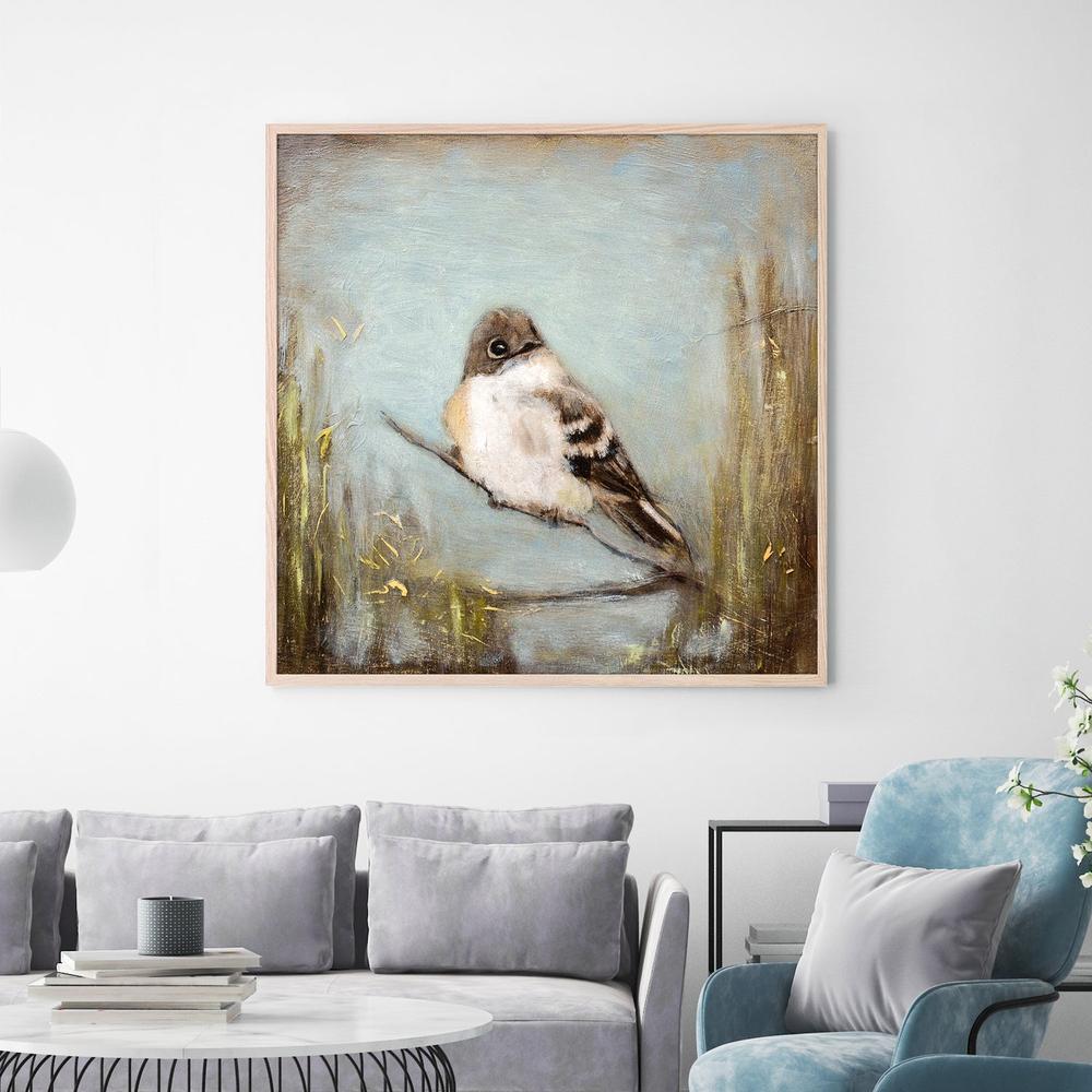 wall-art-print-canvas-poster-framed-Quiet Bird on Branch-7