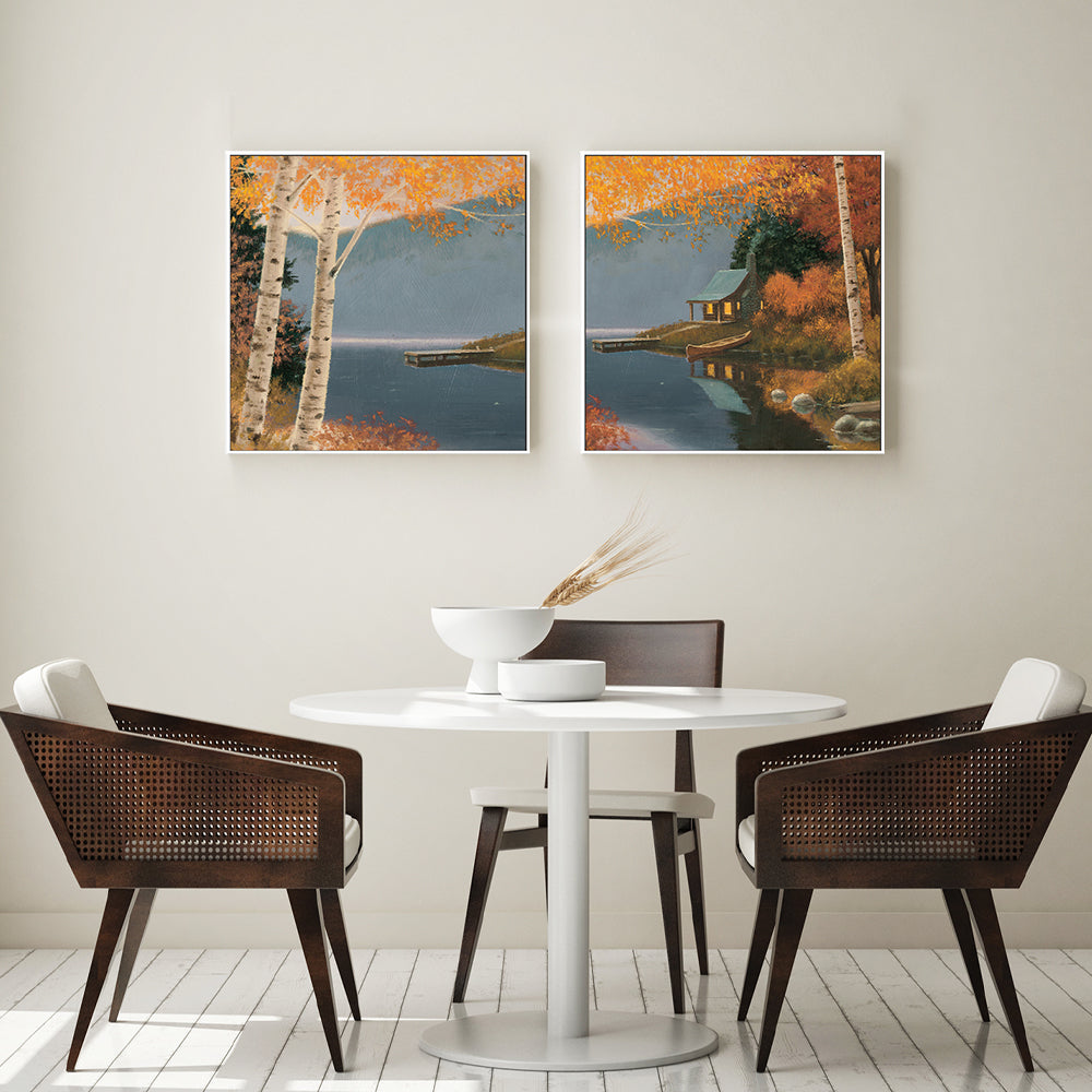 wall-art-print-canvas-poster-framed-Quiet Evening, Set of 2-by-James Wiens-Gioia Wall Art