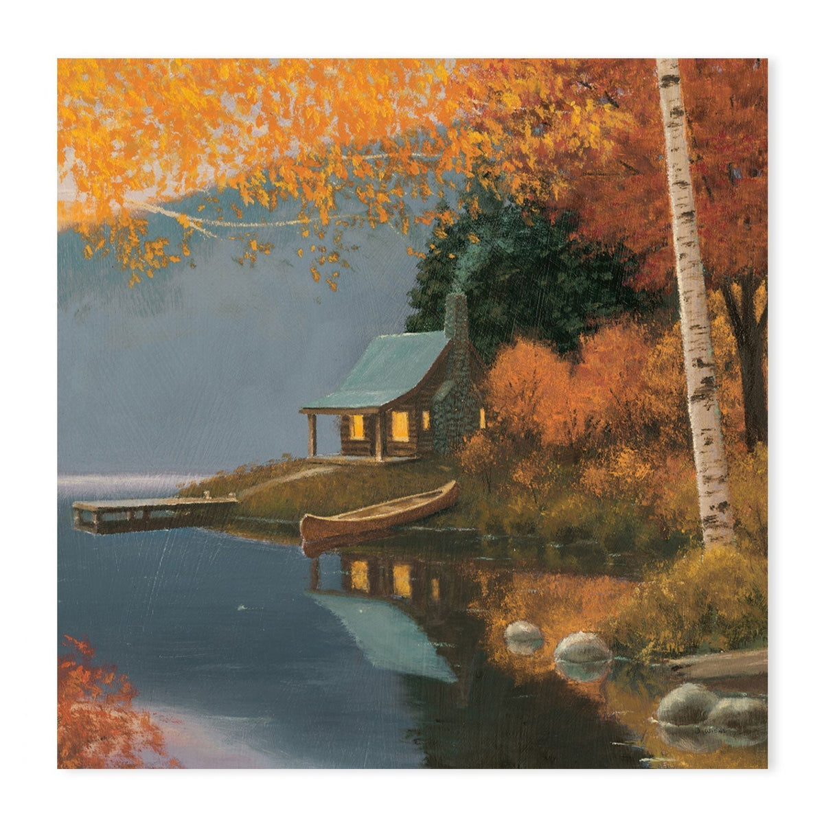 wall-art-print-canvas-poster-framed-Quiet Evening, Set of 2-by-James Wiens-Gioia Wall Art