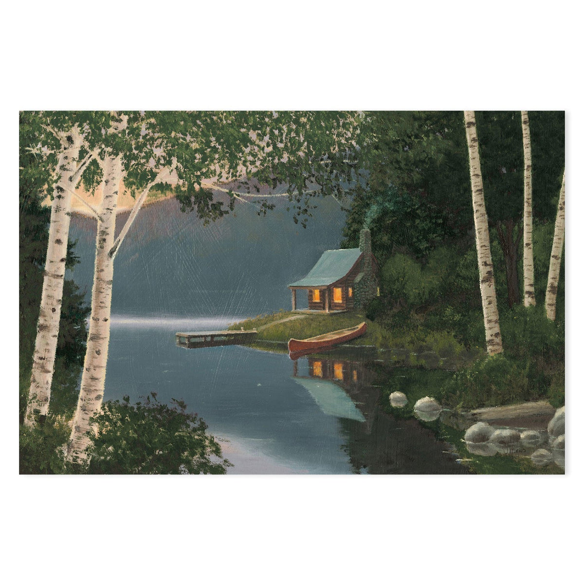 wall-art-print-canvas-poster-framed-Quiet Evening Summer-by-James Wiens-Gioia Wall Art
