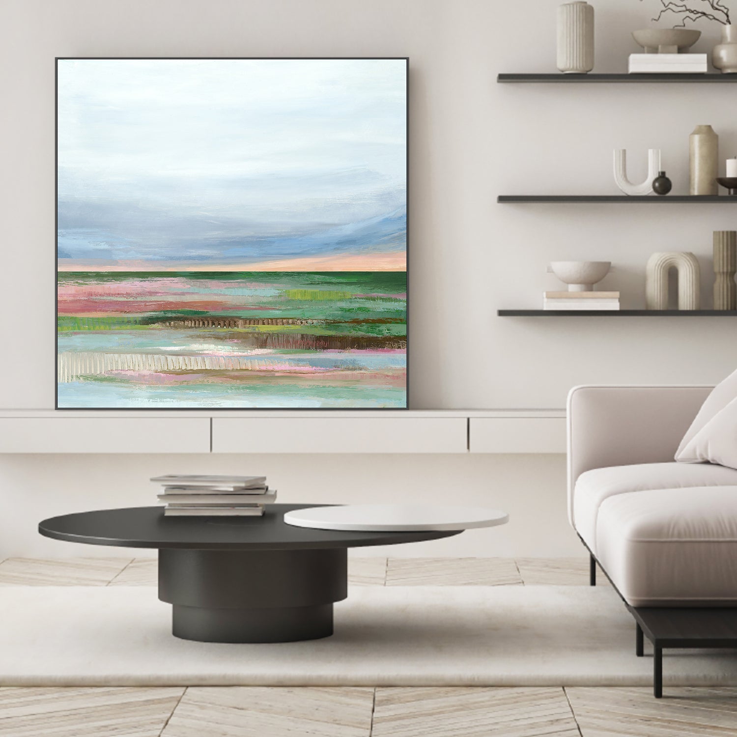 wall-art-print-canvas-poster-framed-Quiet Fields Under Soft Skies-2