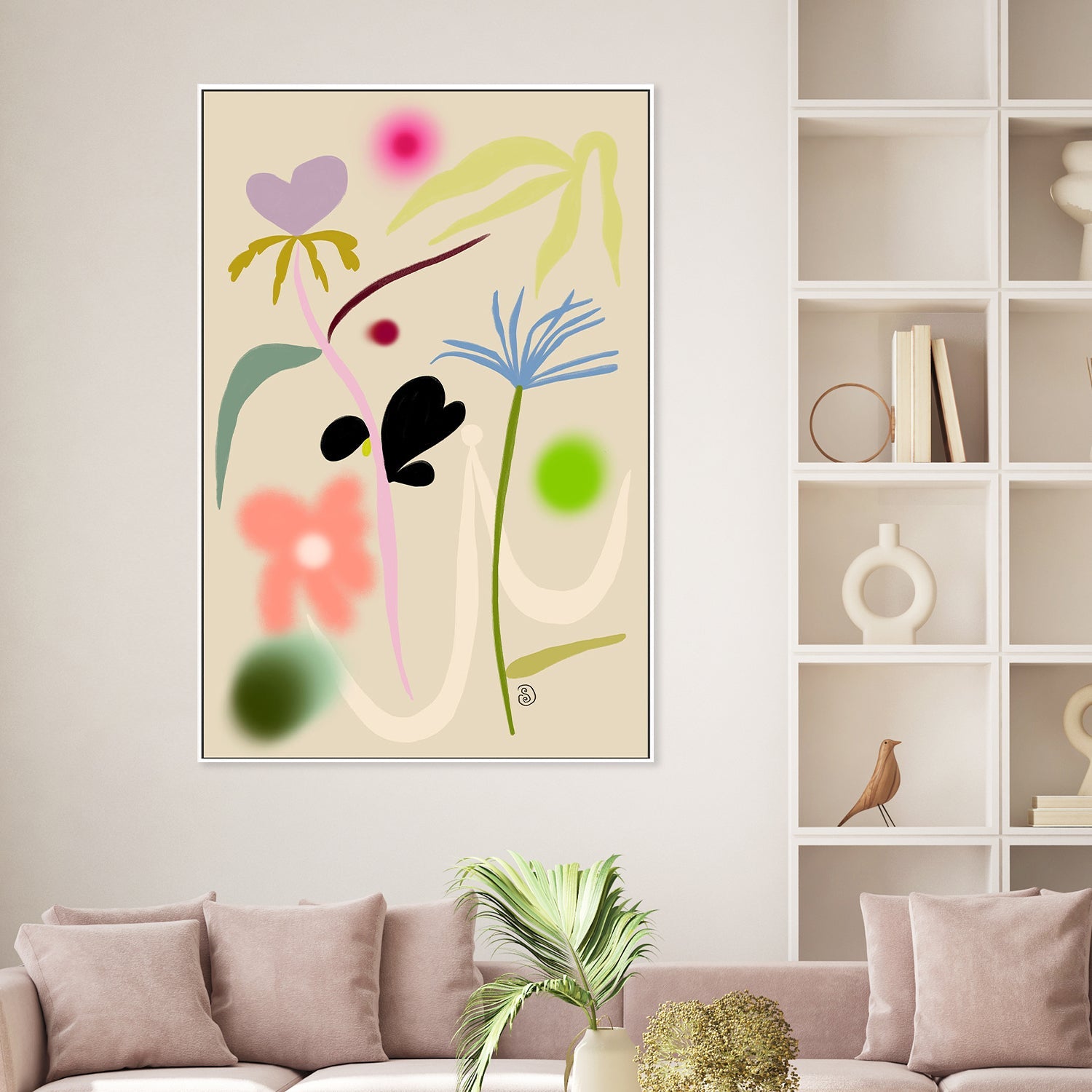 wall-art-print-canvas-poster-framed-Quiet Flower Dance , By Sandra Poliakov-2