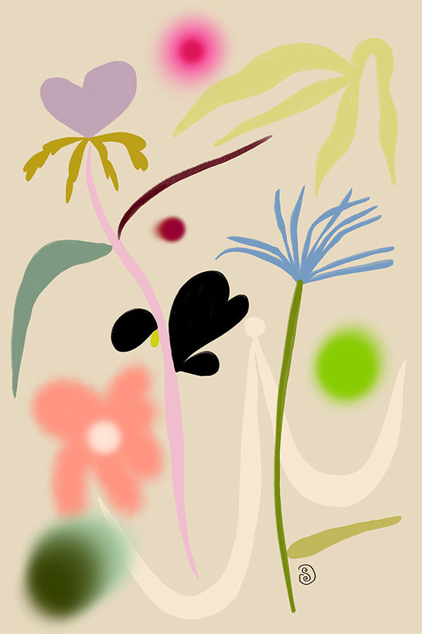 wall-art-print-canvas-poster-framed-QUIET FLOWERS DANCE-1