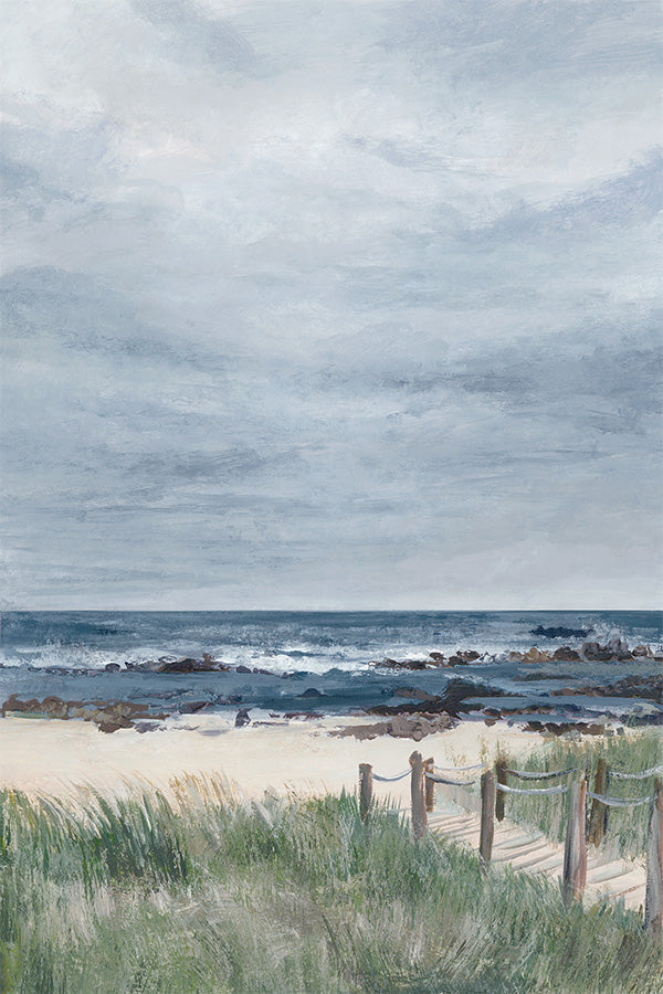 wall-art-print-canvas-poster-framed-Quiet Path to a Cloudy Shore-1