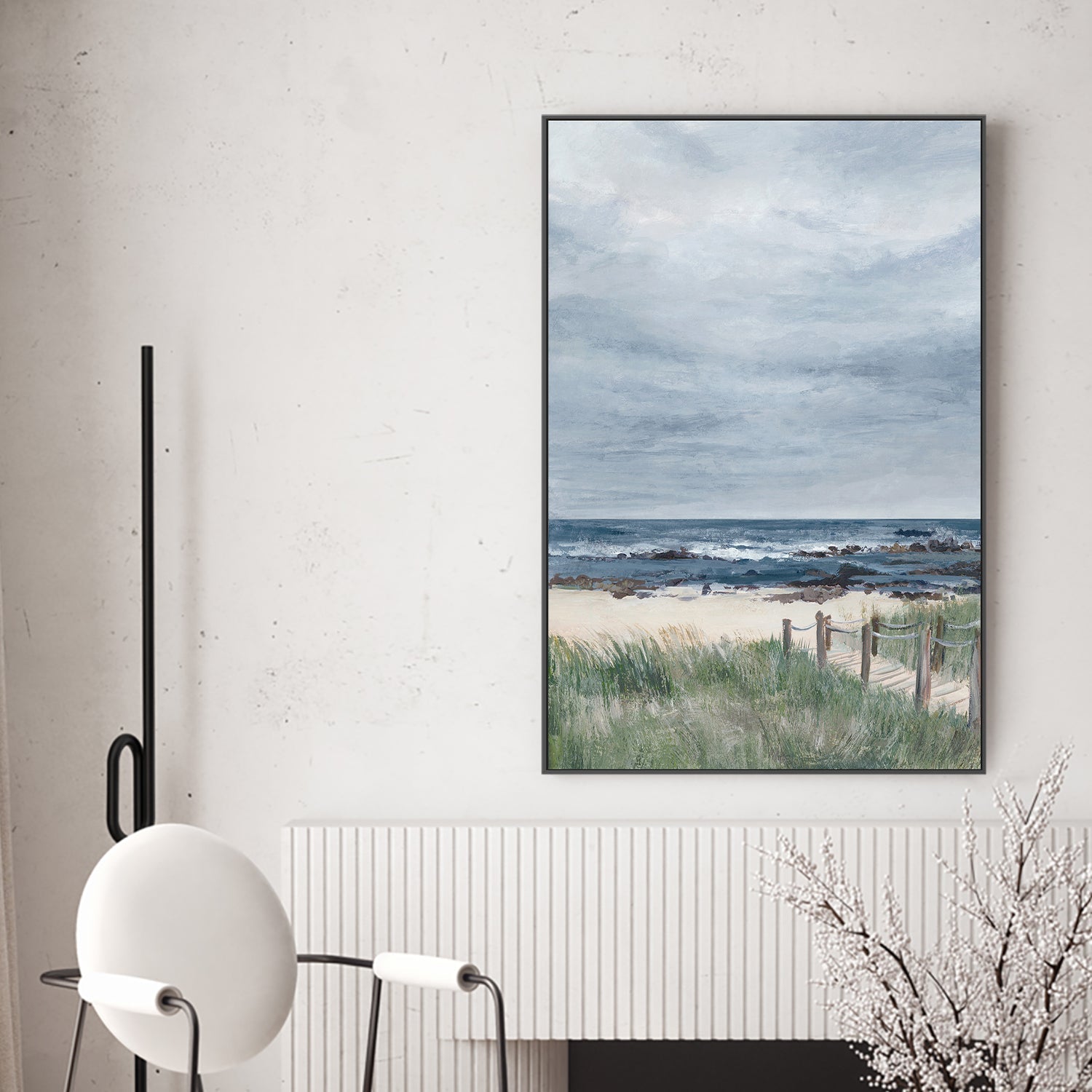 wall-art-print-canvas-poster-framed-Quiet Path to a Cloudy Shore-2