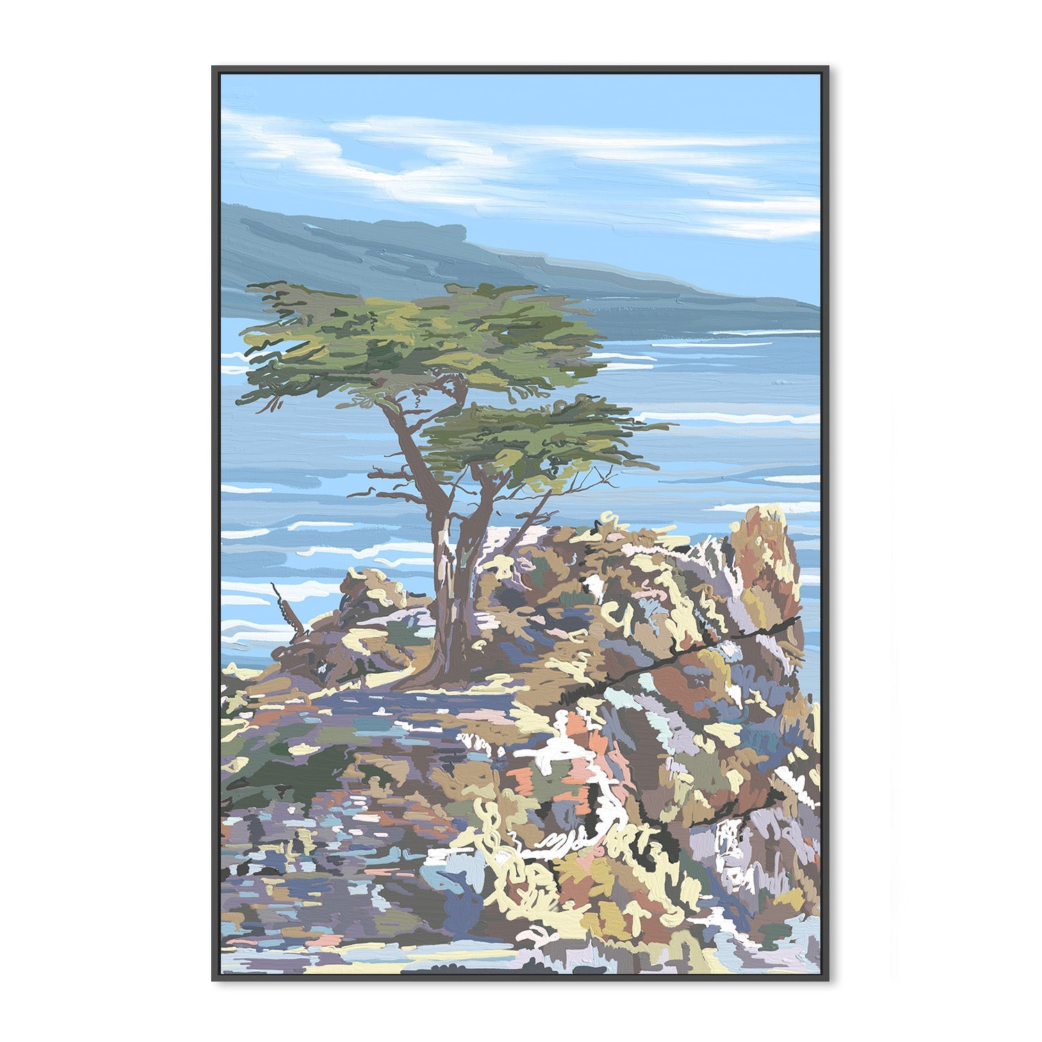 wall-art-print-canvas-poster-framed-Quiet Sentinel, 17 Mile Drive, California , By Jenna Alheit-3