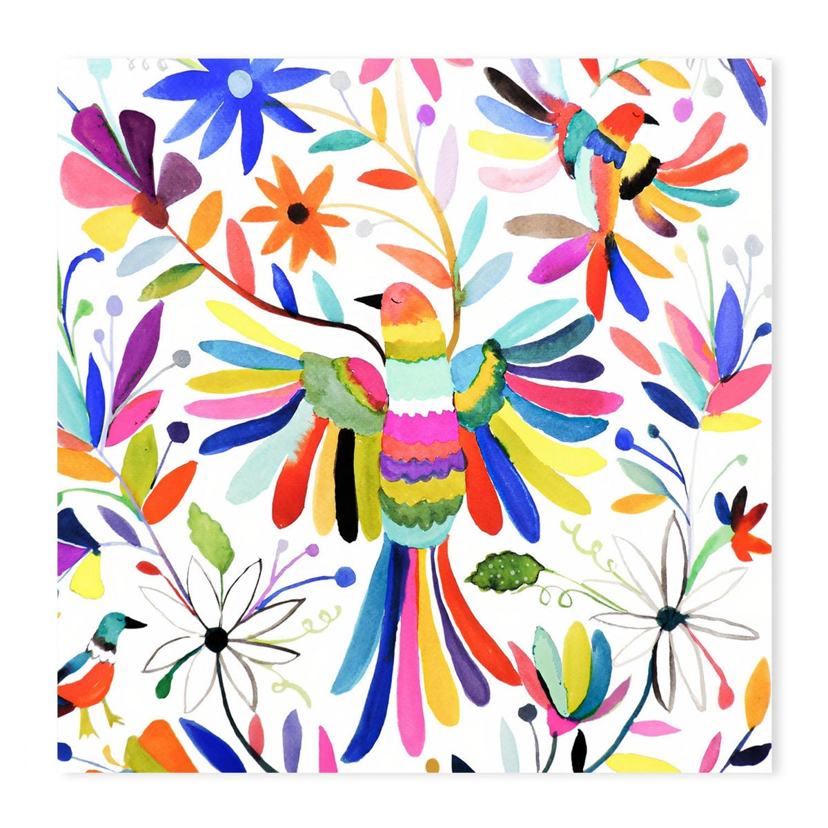 wall-art-print-canvas-poster-framed-Rainbow Bird , By Sylvie Demers-GIOIA-WALL-ART