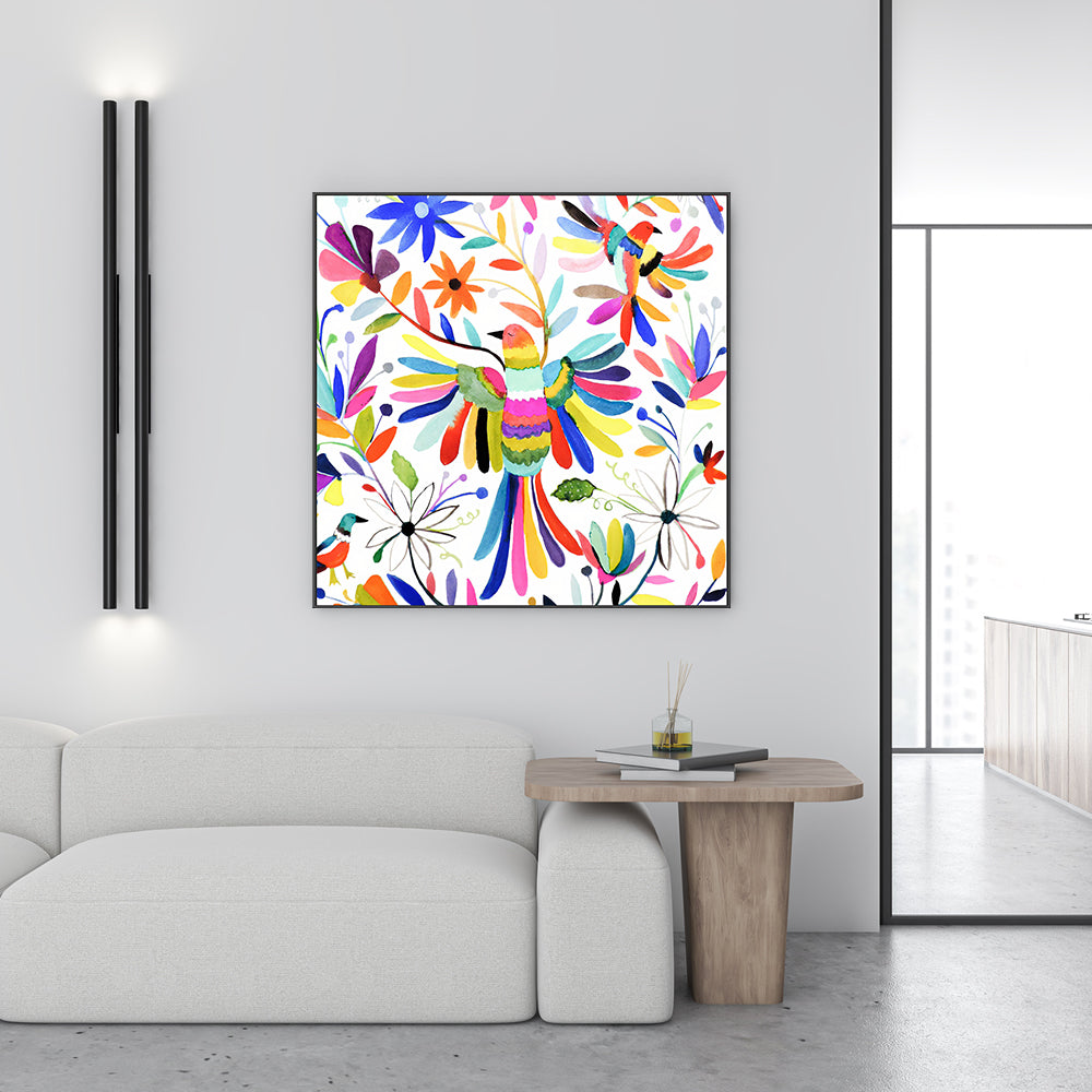 wall-art-print-canvas-poster-framed-Rainbow Bird , By Sylvie Demers-GIOIA-WALL-ART