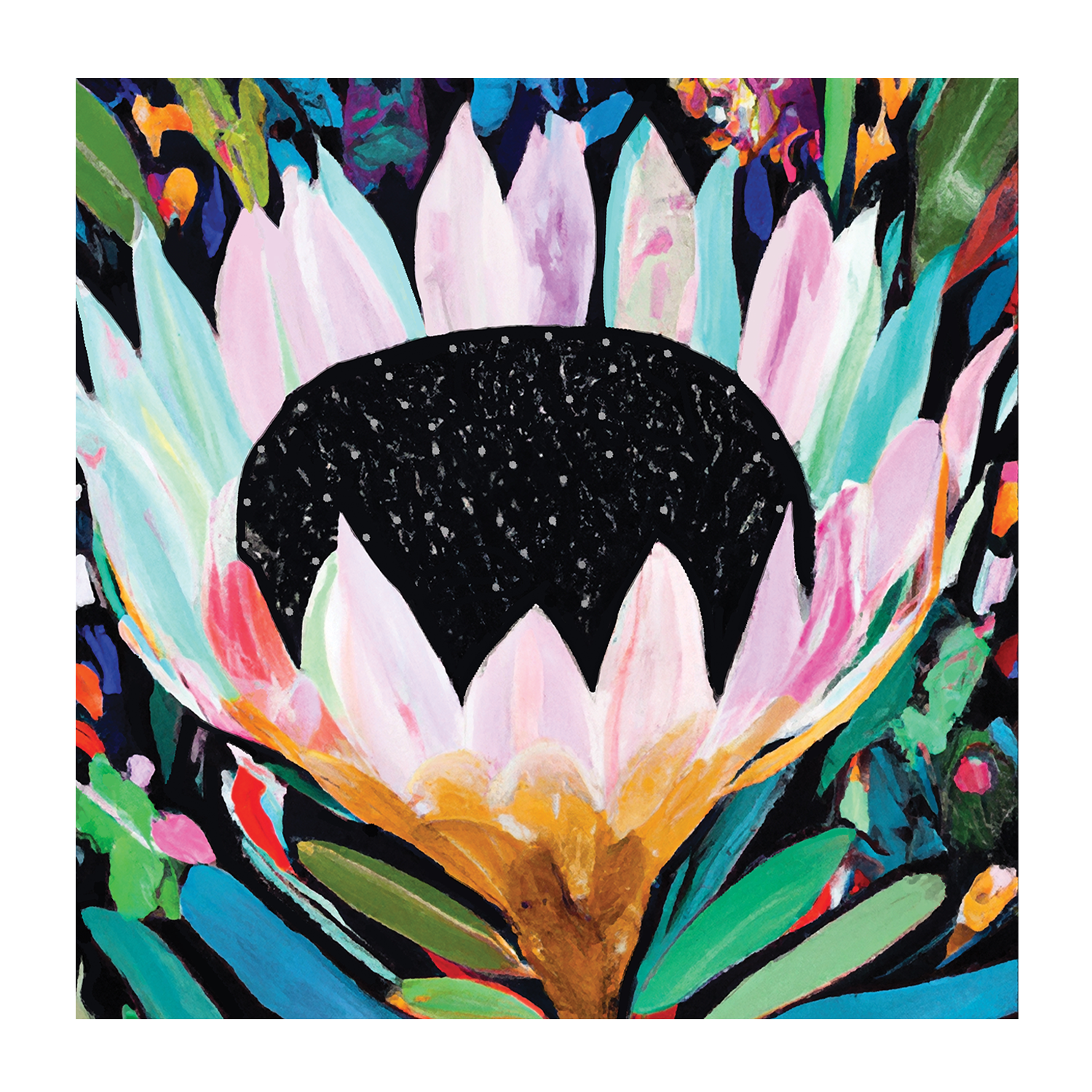 wall-art-print-canvas-poster-framed-Rainbow Protea , By Stacey Williams-1