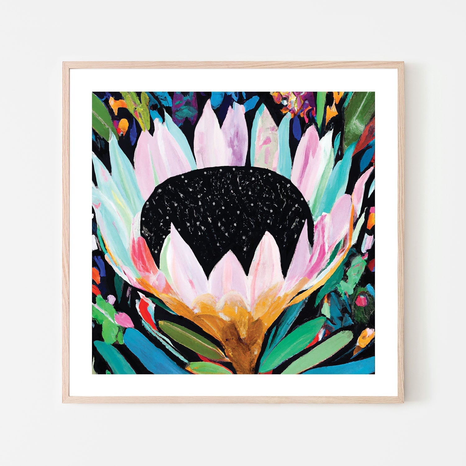 wall-art-print-canvas-poster-framed-Rainbow Protea , By Stacey Williams-6