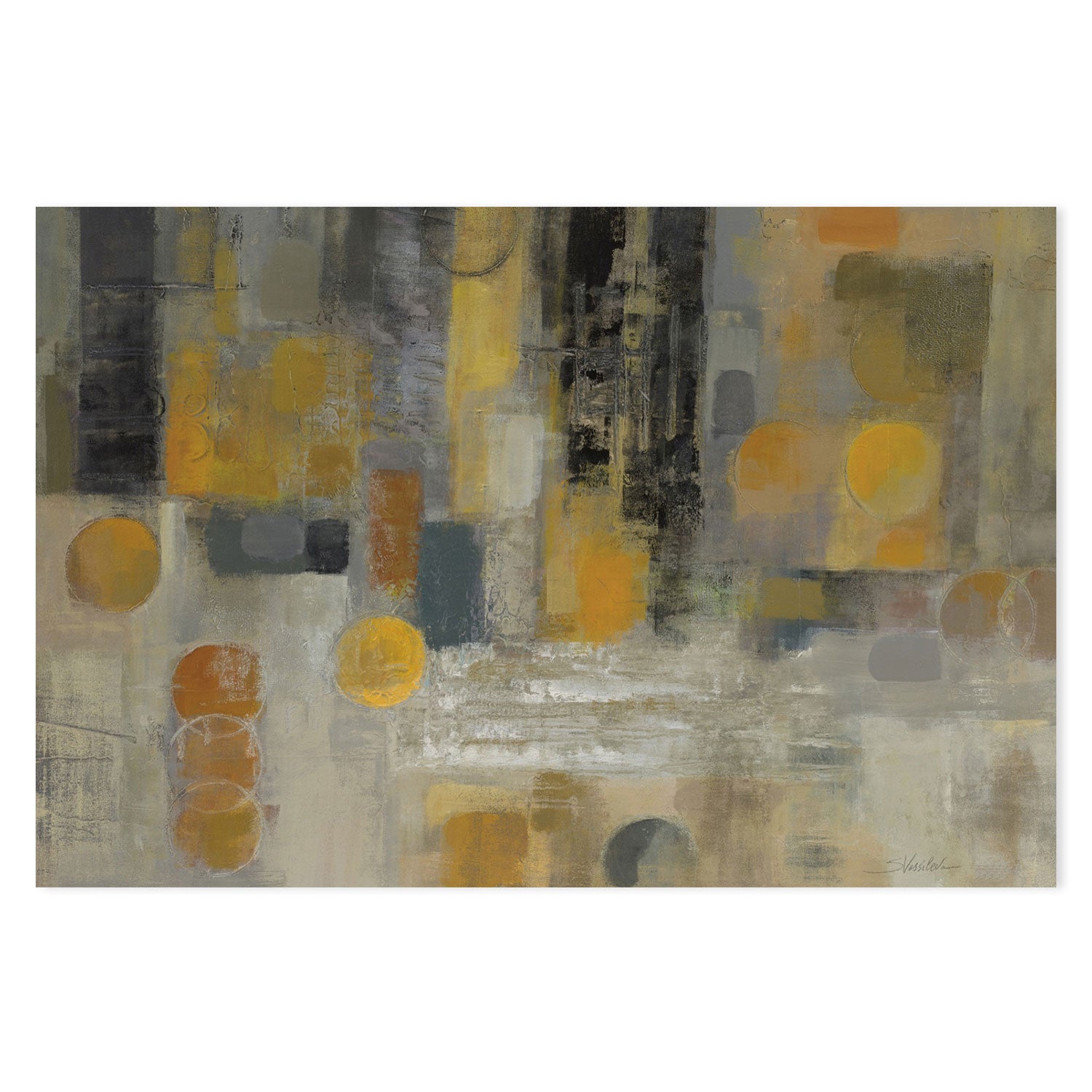 wall-art-print-canvas-poster-framed-Raindrops On The Street-by-Silvia Vassileva-Gioia Wall Art