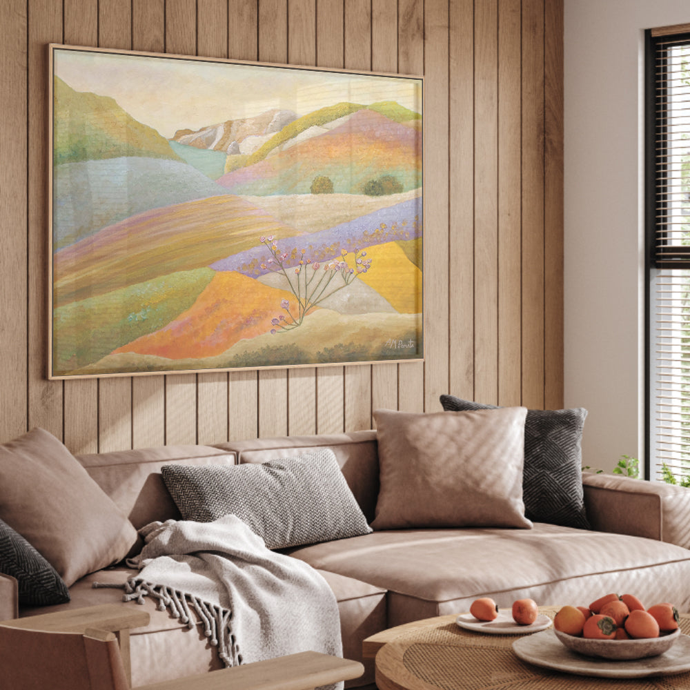 wall-art-print-canvas-poster-framed-Rambling Through The Blooming Valley , By Angeles M. Pomata-2