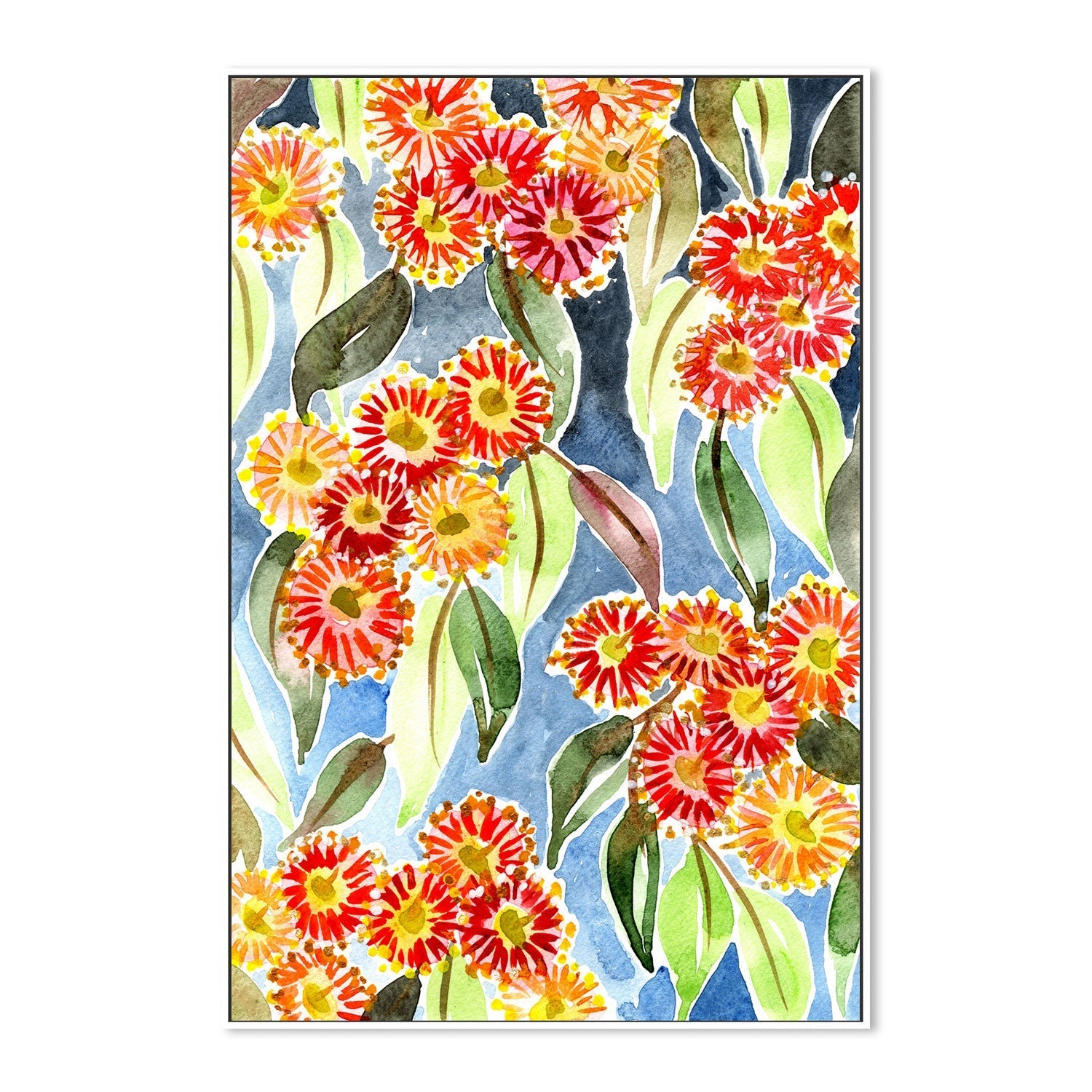 Red Gum Blossoms , By Jessie Mitchelson