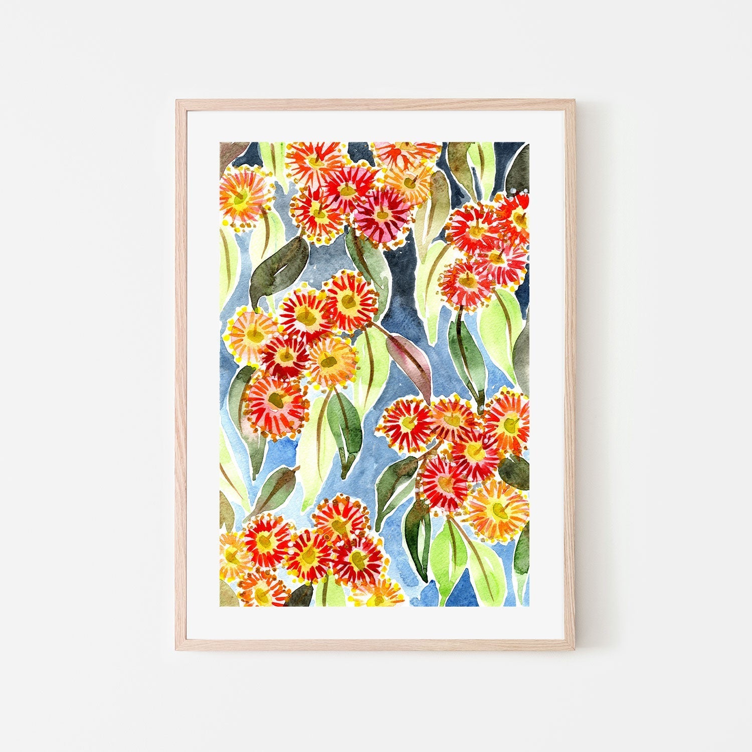 Red Gum Blossoms , By Jessie Mitchelson