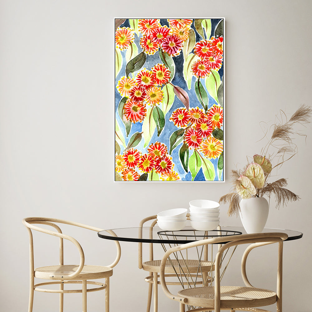 Red Gum Blossoms , By Jessie Mitchelson