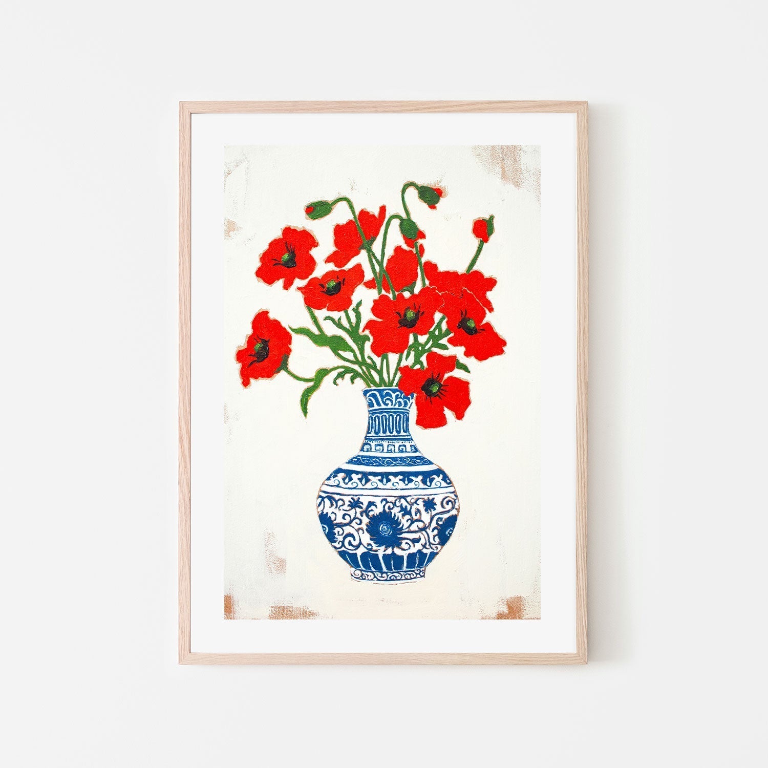 wall-art-print-canvas-poster-framed-Red Poppies , By Julia Ockert-GIOIA-WALL-ART