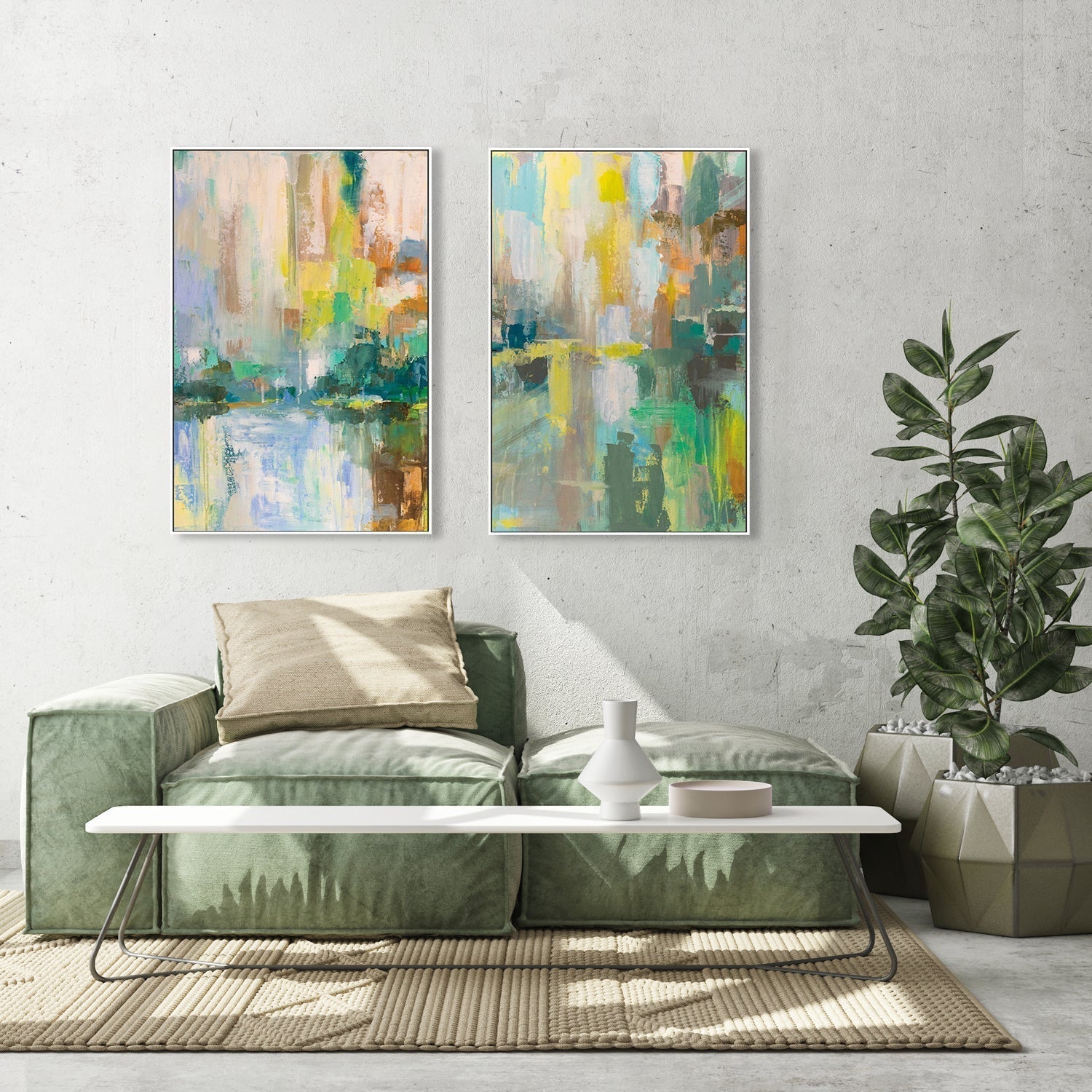wall-art-print-canvas-poster-framed-Reflections, Set of 2-by-Jeanette Vertentes-Gioia Wall Art