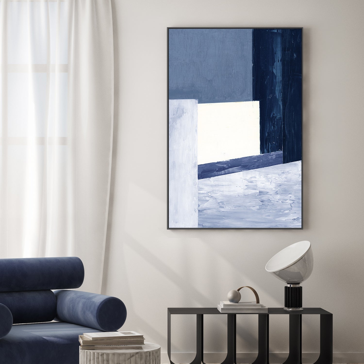 wall-art-print-canvas-poster-framed-Relative Blue , By Zelda Cane-2