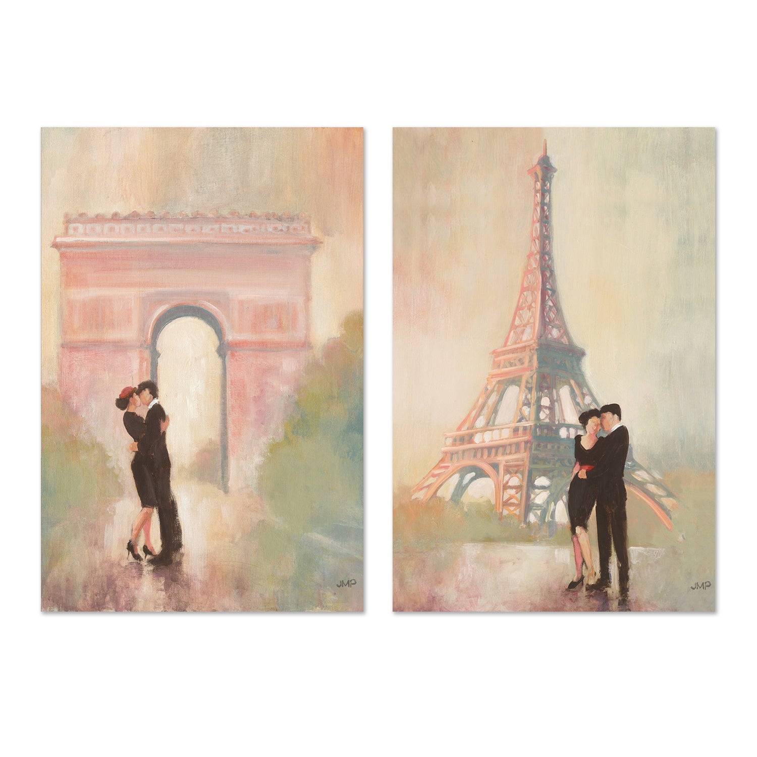 wall-art-print-canvas-poster-framed-Rendezvous, Set of 2-by-Julia Purinton-Gioia Wall Art