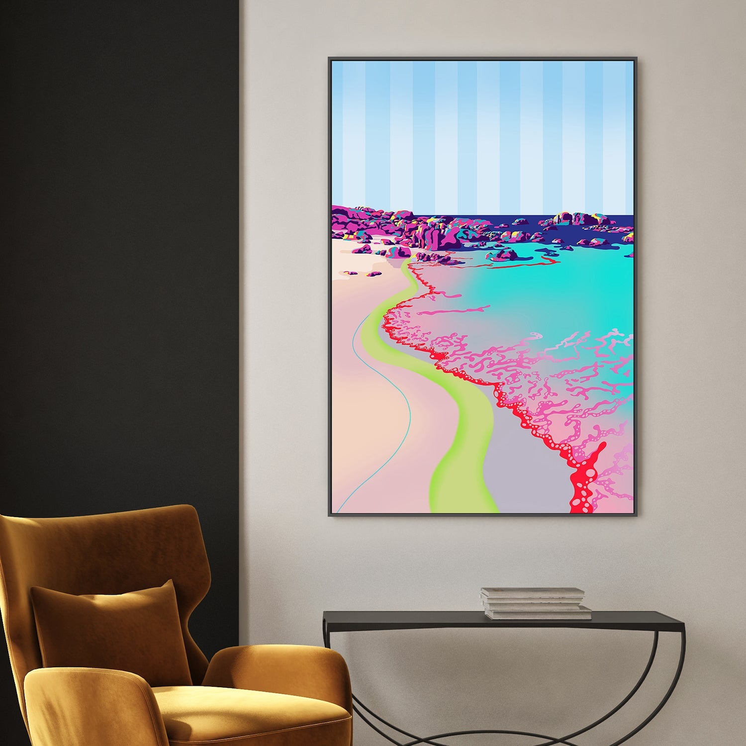 wall-art-print-canvas-poster-framed-Reta Beach , By Unratio-2