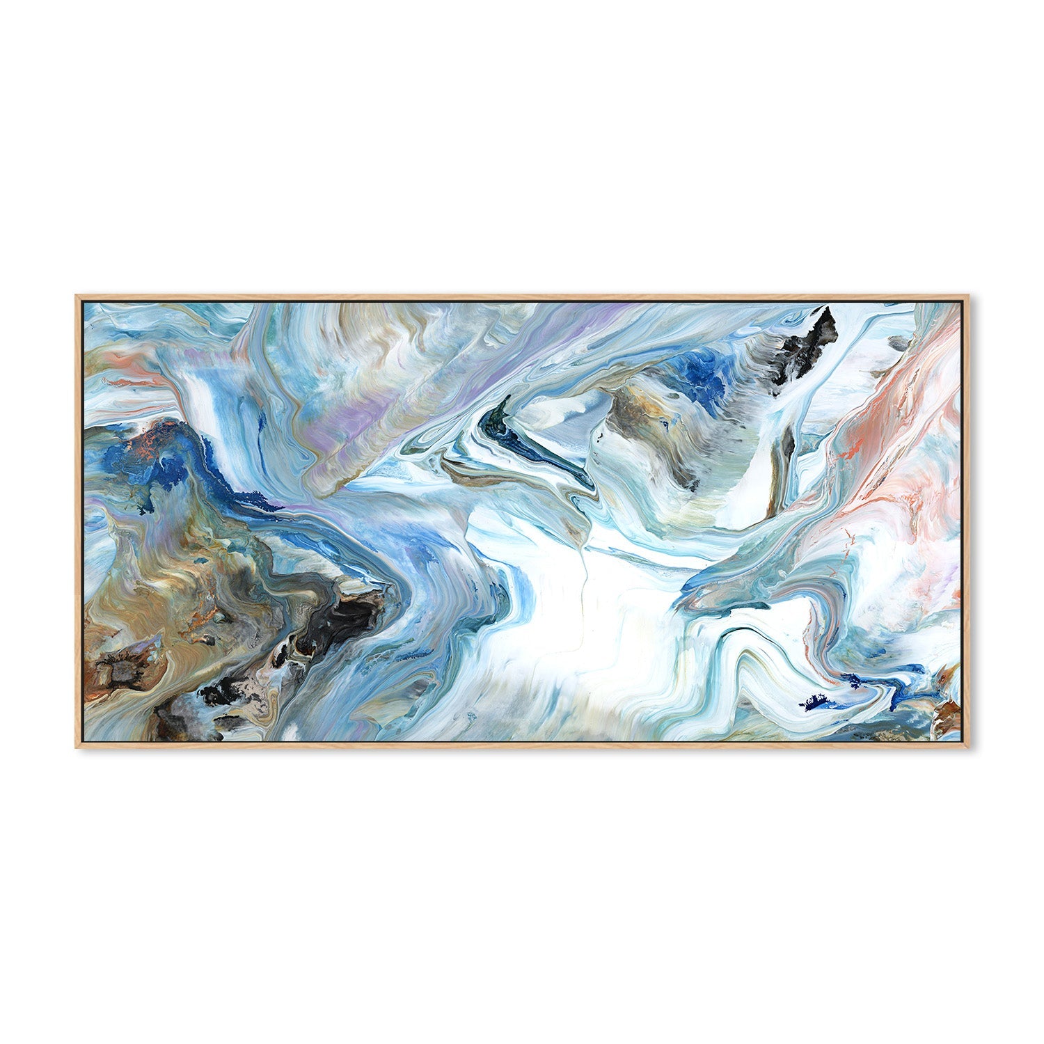 wall-art-print-canvas-poster-framed-Ribbon Flow, Style A-4