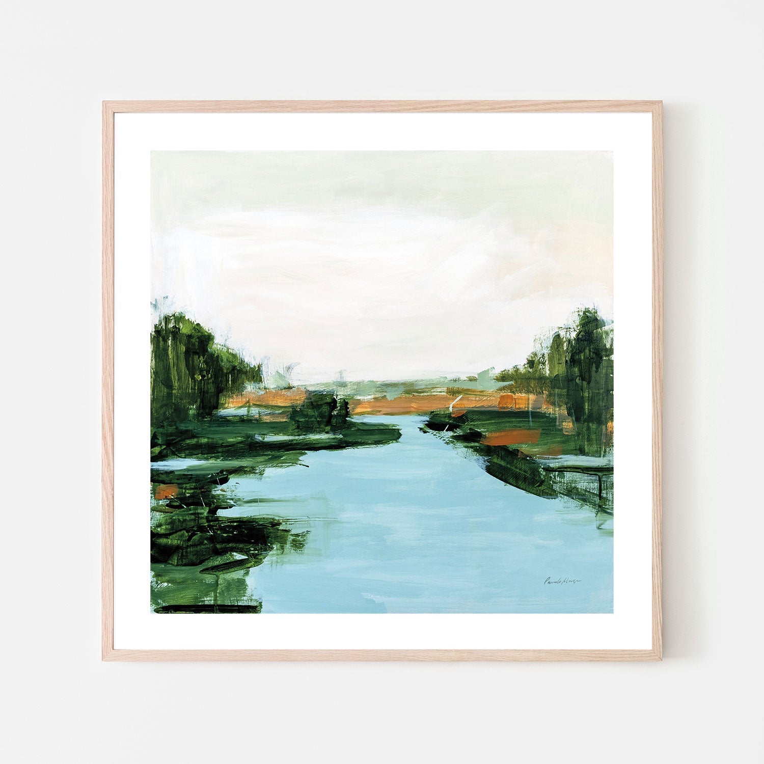 wall-art-print-canvas-poster-framed-River Flowing Through-by-Pamela Munger-Gioia Wall Art