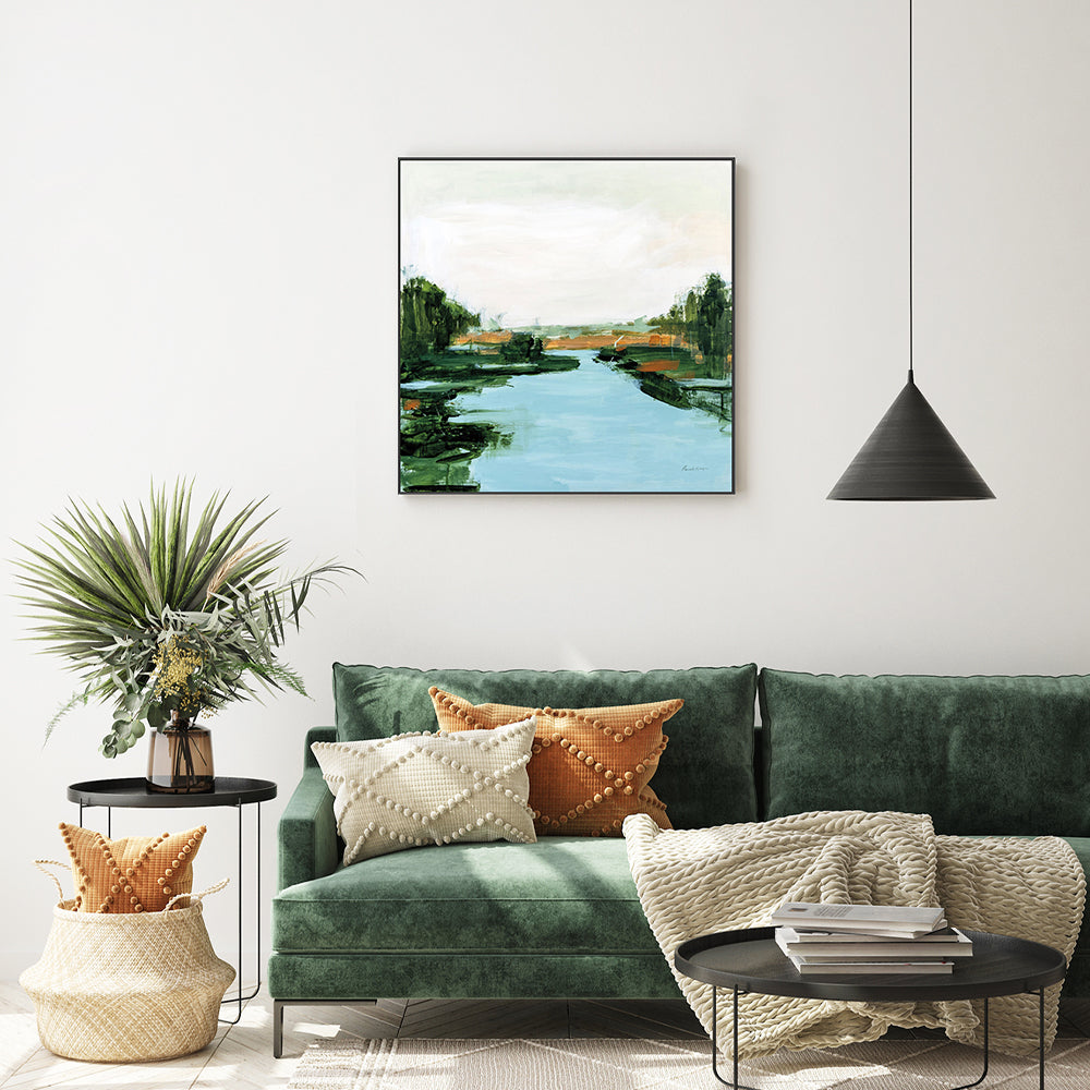 wall-art-print-canvas-poster-framed-River Flowing Through-by-Pamela Munger-Gioia Wall Art