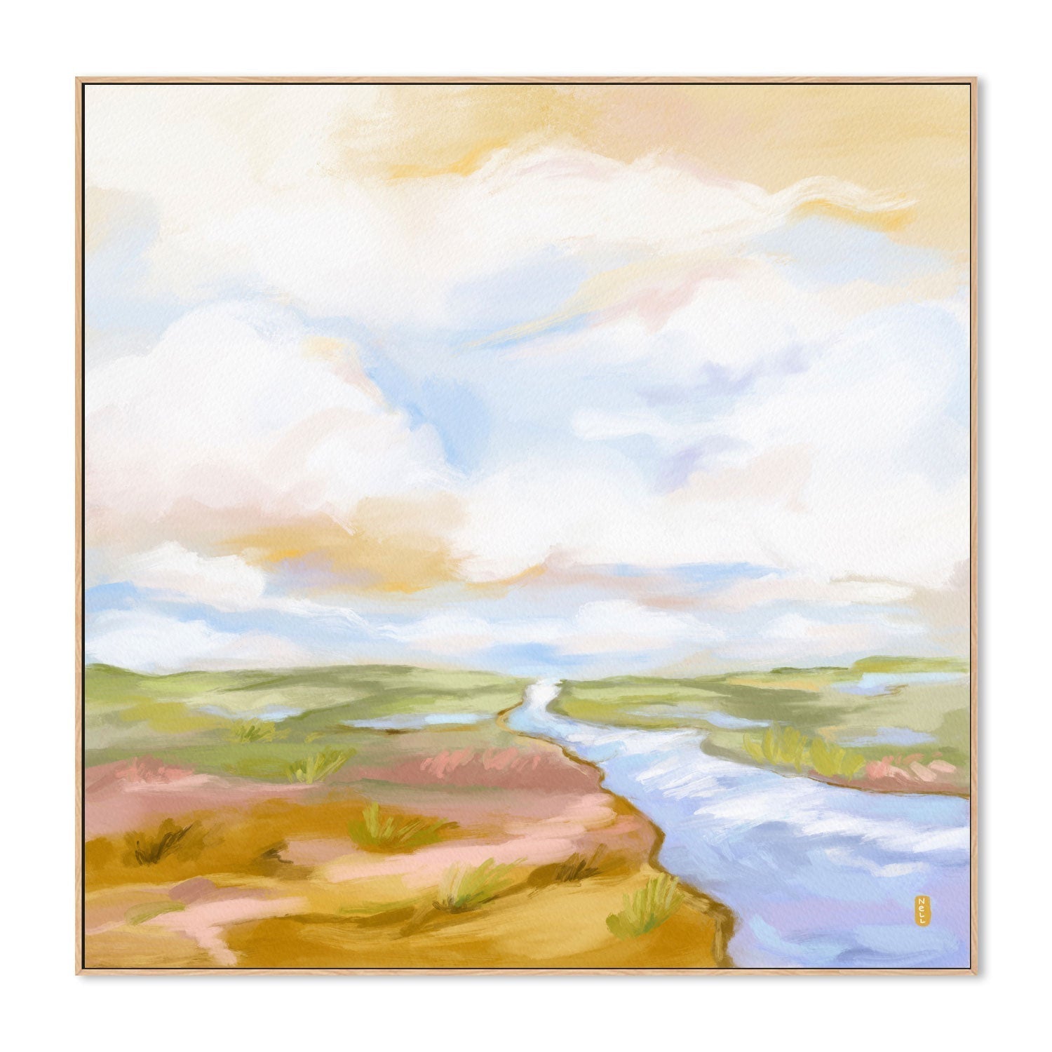 wall-art-print-canvas-poster-framed-River Of Dreams , By Lia Nell-GIOIA-WALL-ART