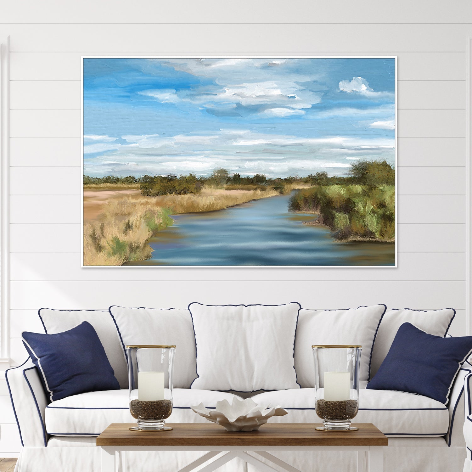 wall-art-print-canvas-poster-framed-River of Reeds, Botswana , By Jenna Alheit-2