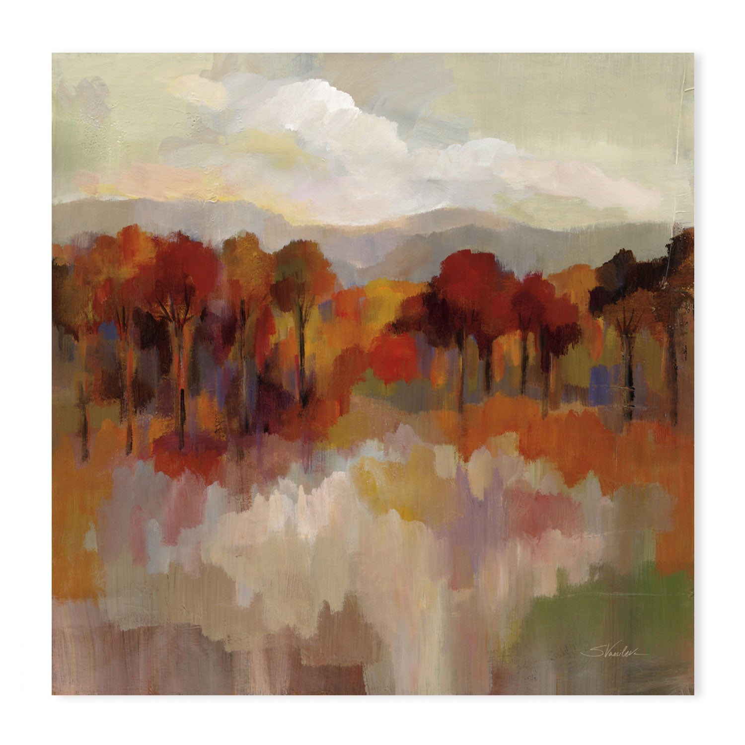 wall-art-print-canvas-poster-framed-Riverbank-by-Silvia Vassileva-Gioia Wall Art