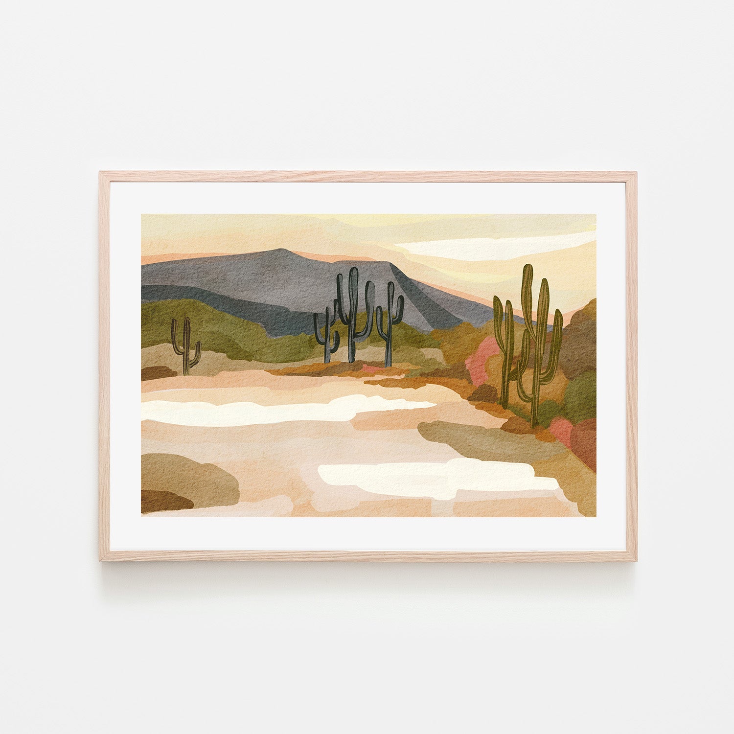 wall-art-print-canvas-poster-framed-Rocky Hill Landscape , By Nikita Jariwala-6