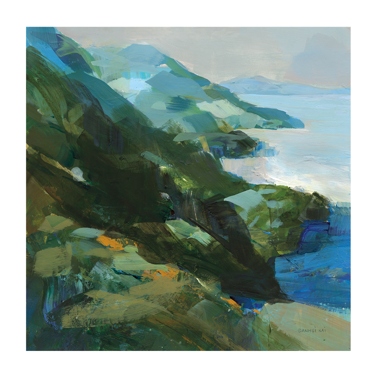 wall-art-print-canvas-poster-framed-Rocky Shoreline, Style A & B, Set Of 2 , By Danhui Nai-8