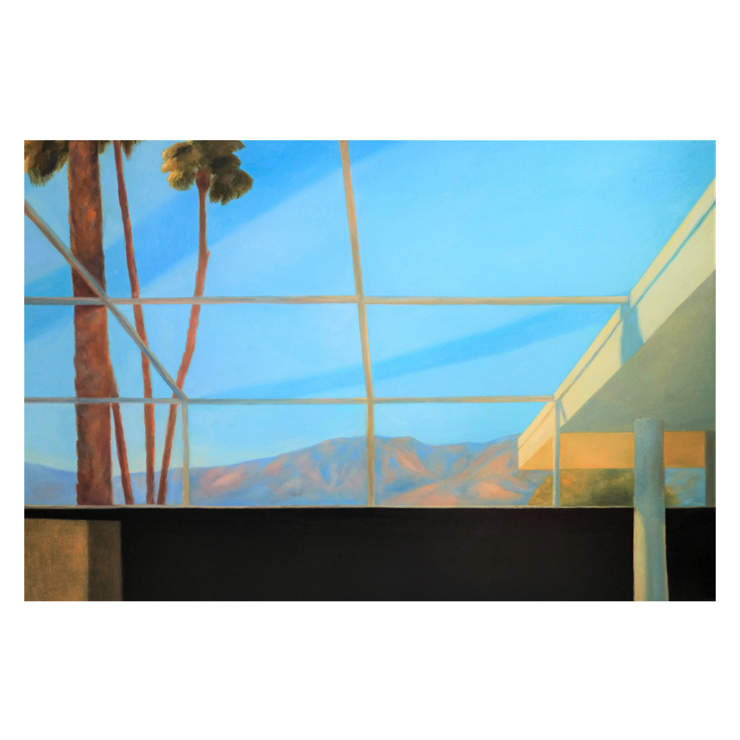 wall-art-print-canvas-poster-framed-Room With A Mountain View , By Ieva Baklane-1