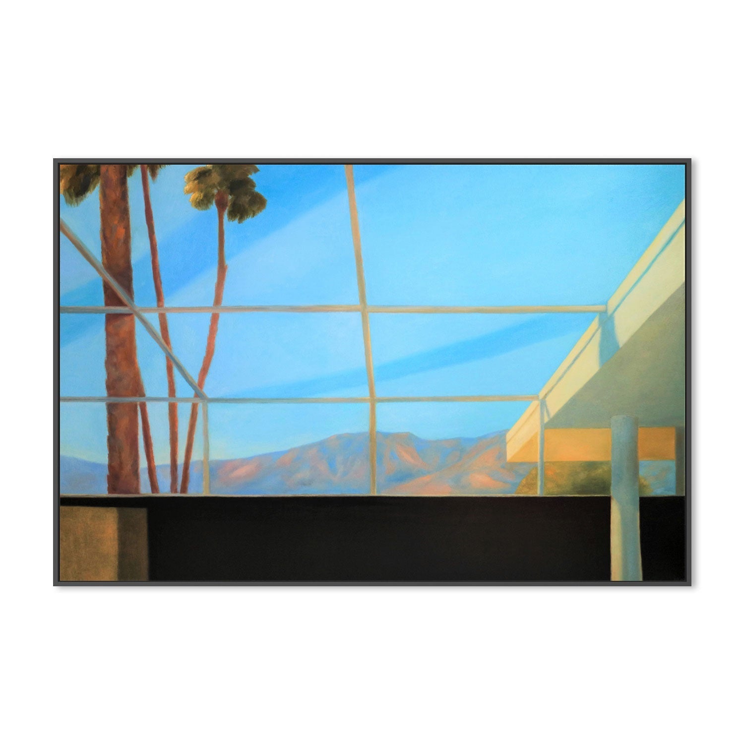 wall-art-print-canvas-poster-framed-Room With A Mountain View , By Ieva Baklane-3