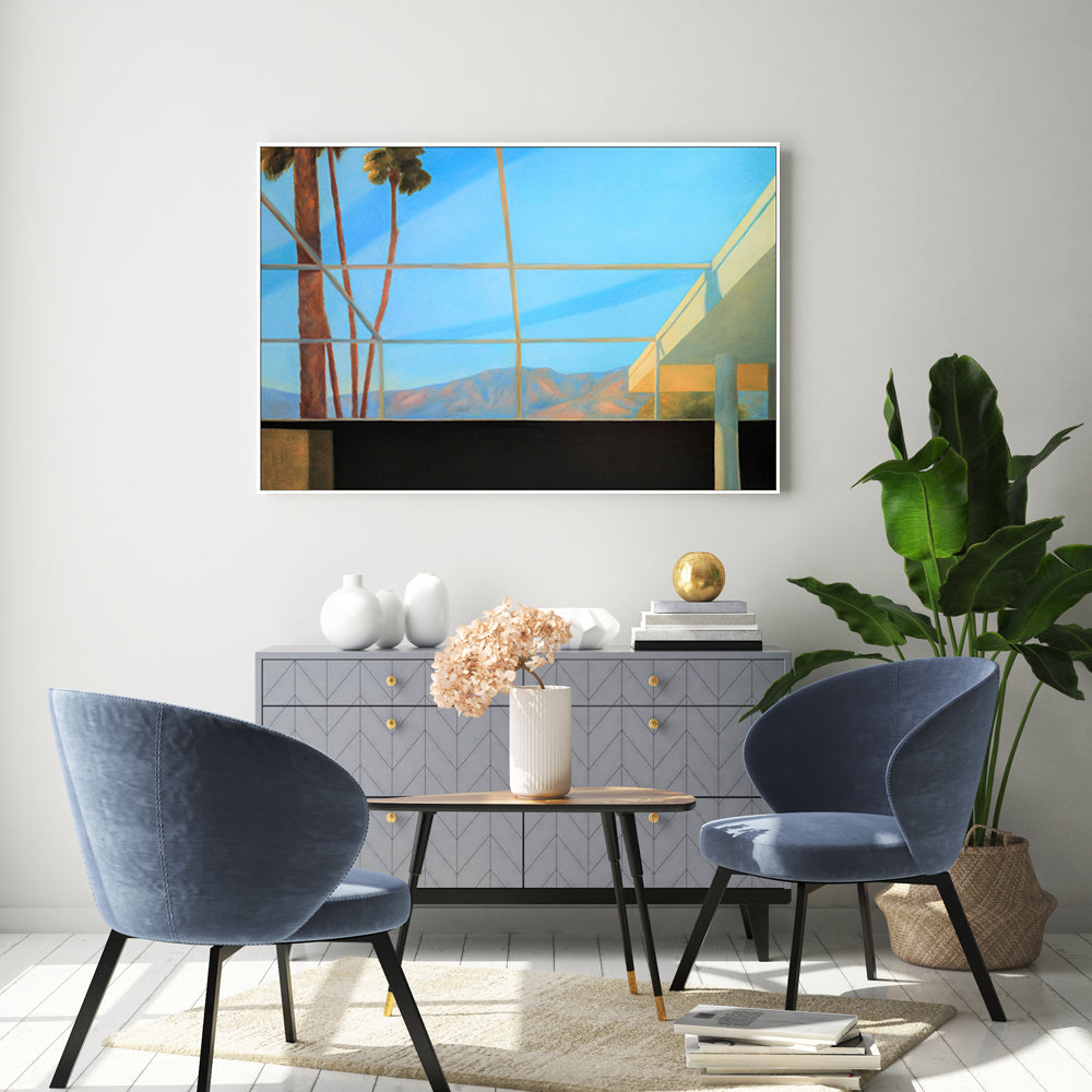 wall-art-print-canvas-poster-framed-Room With A Mountain View , By Ieva Baklane-7