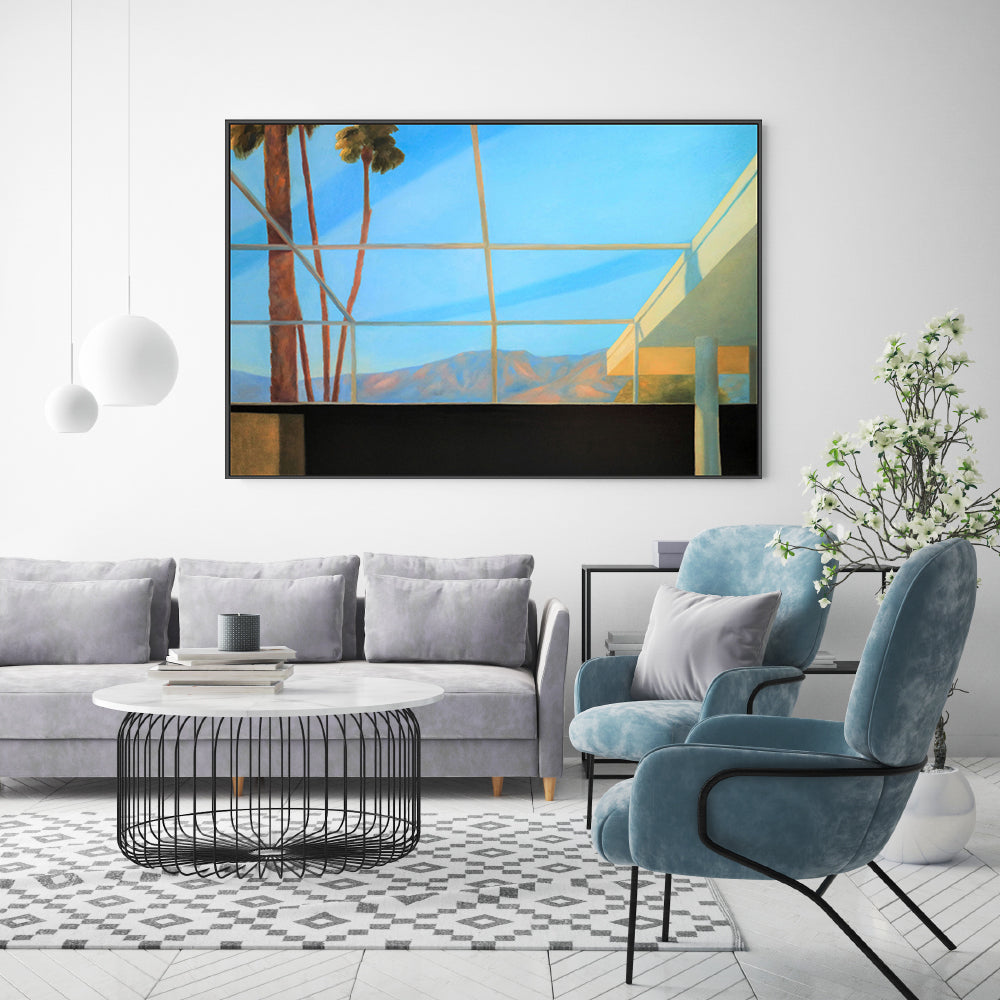 wall-art-print-canvas-poster-framed-Room With A Mountain View , By Ieva Baklane-8