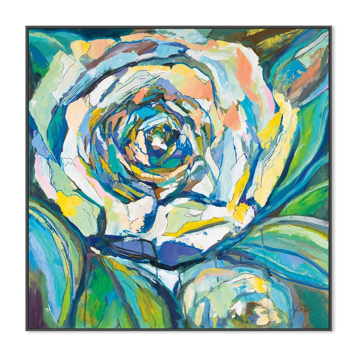 wall-art-print-canvas-poster-framed-Rose-by-Jeanette Vertentes-Gioia Wall Art