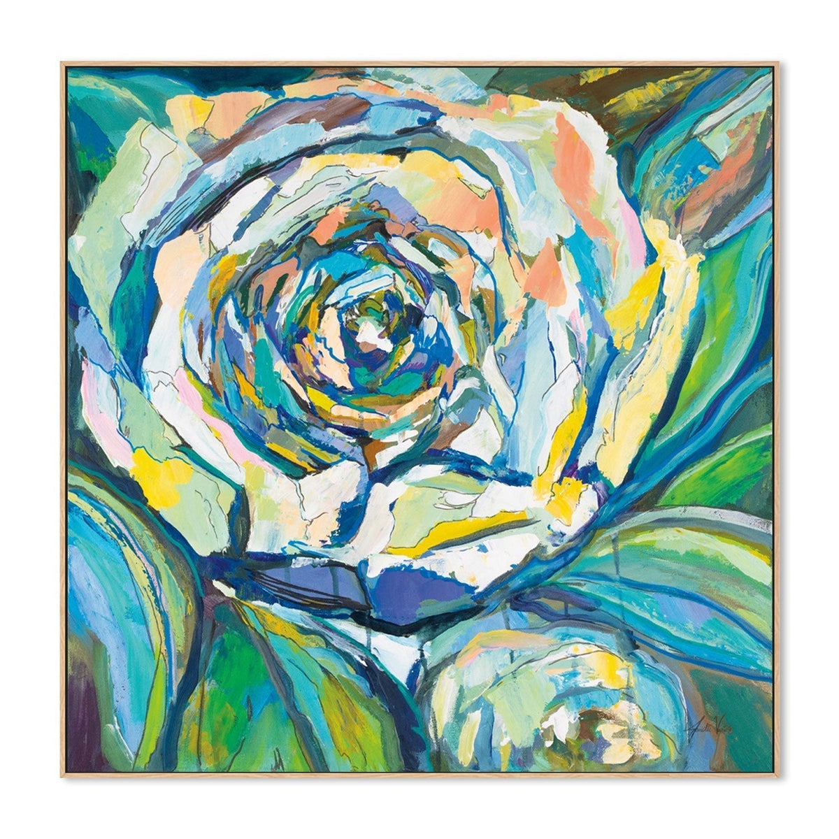 wall-art-print-canvas-poster-framed-Rose-by-Jeanette Vertentes-Gioia Wall Art